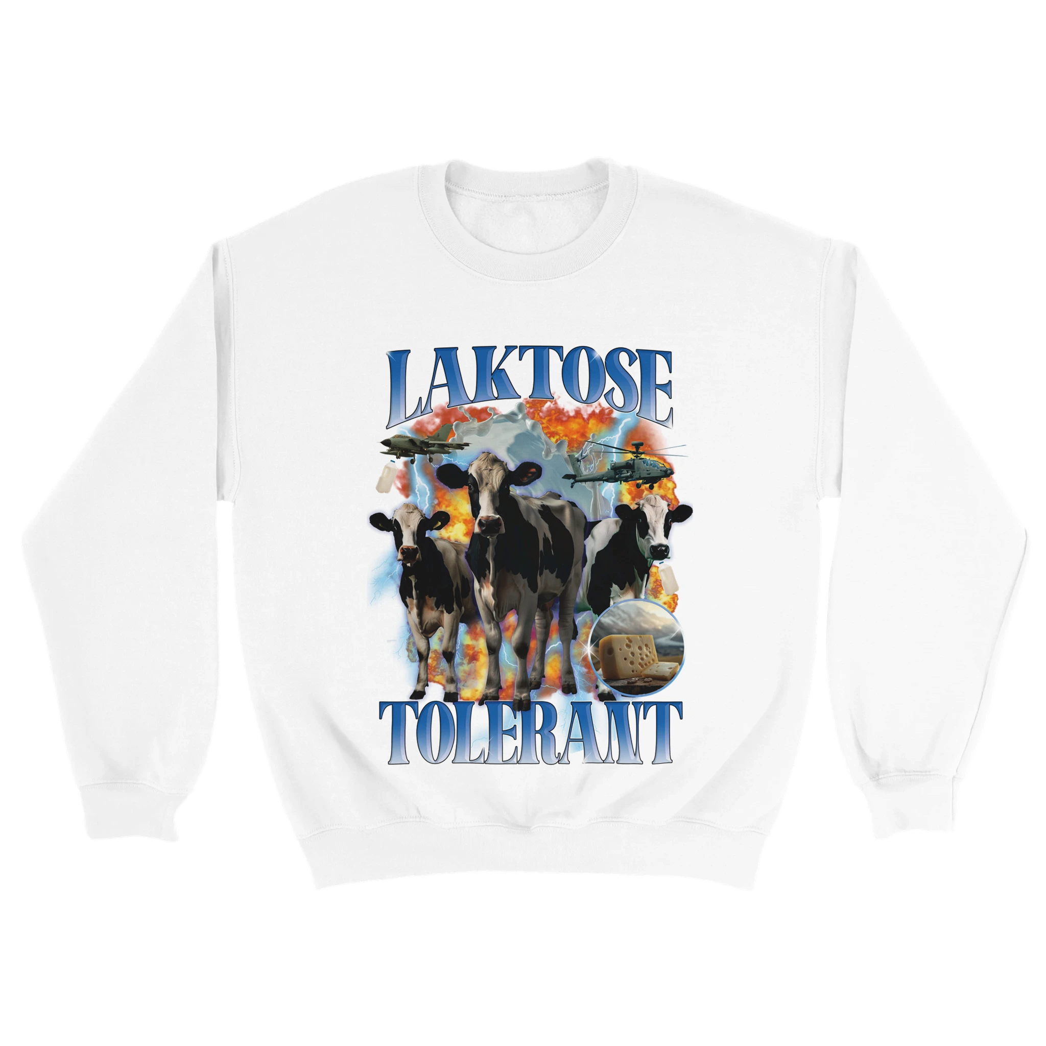 Laktose Tolerant Sweater in weiß