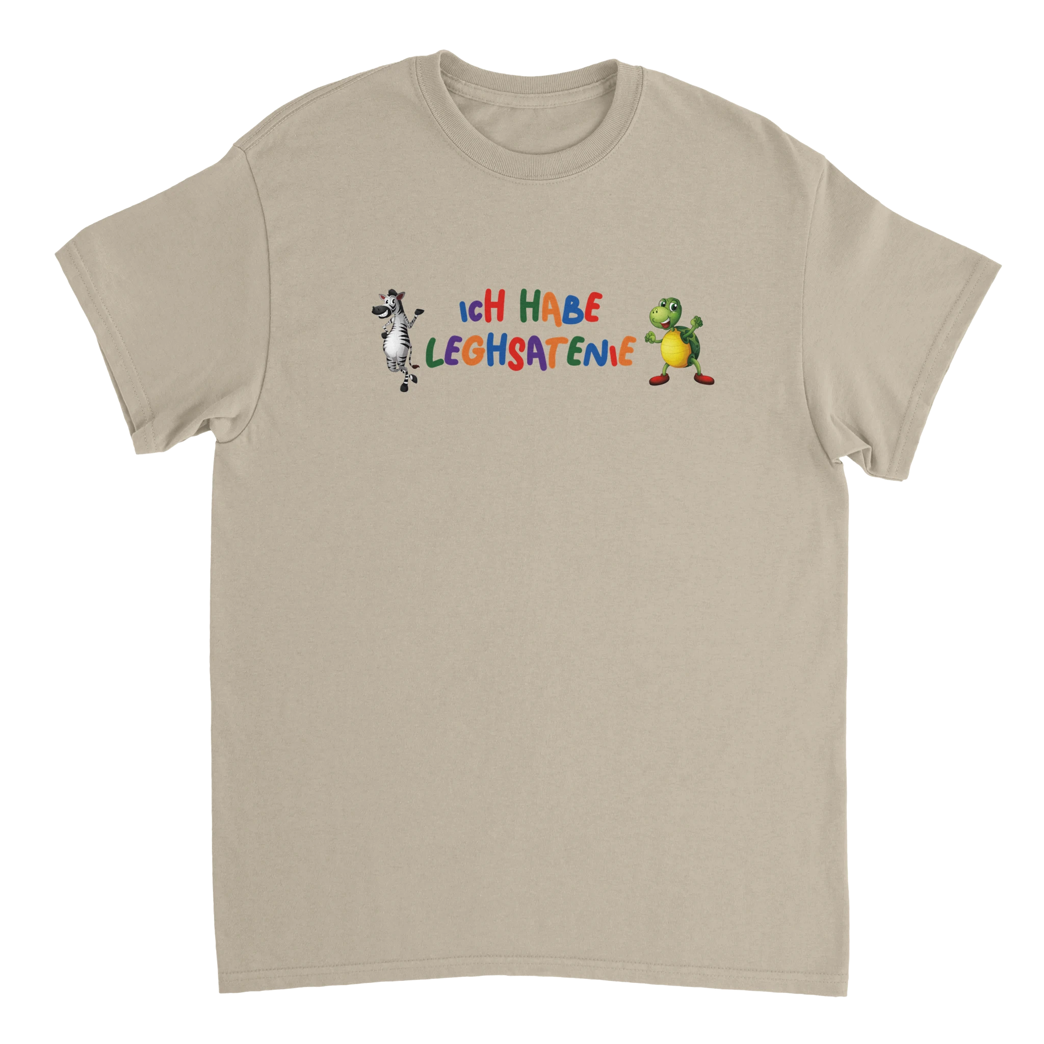 T-Shirt mit der Aufschrift: Ich habe Leghasatenie