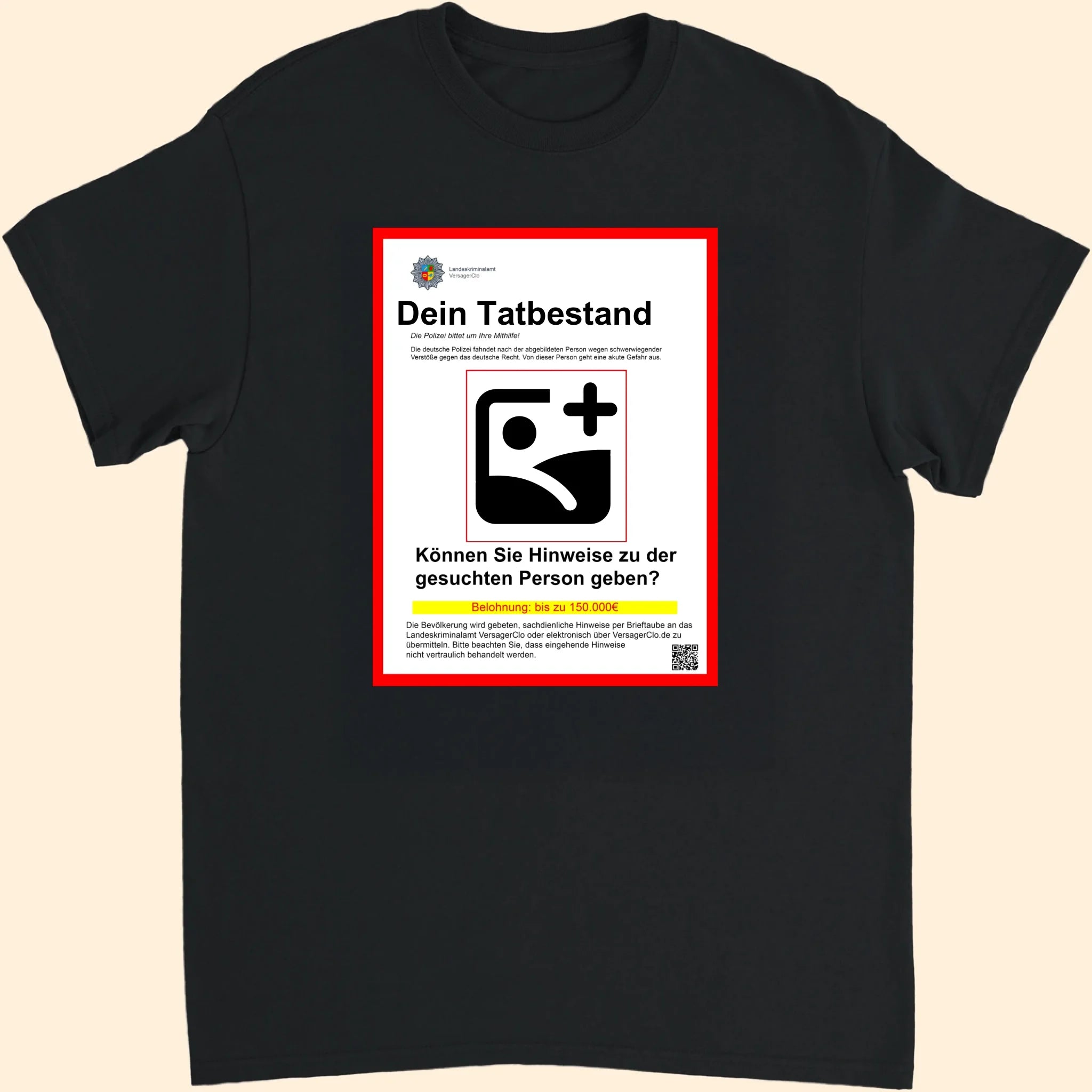 schwarzes shirt teamblue