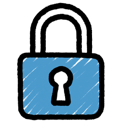 Blaues Schlüssel Icon
