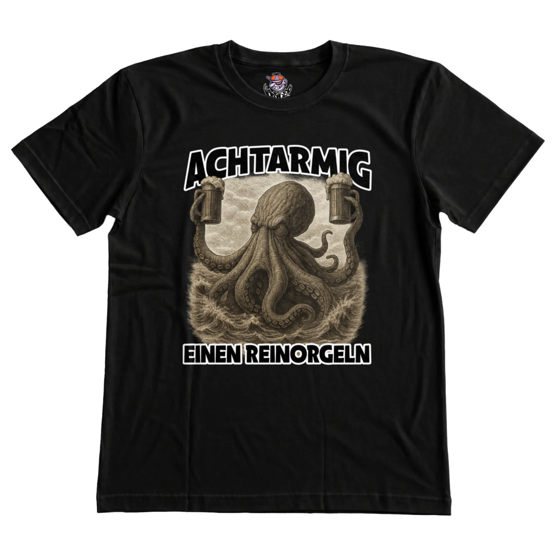 Achtarmig einen Reinorgeln T-Shirt