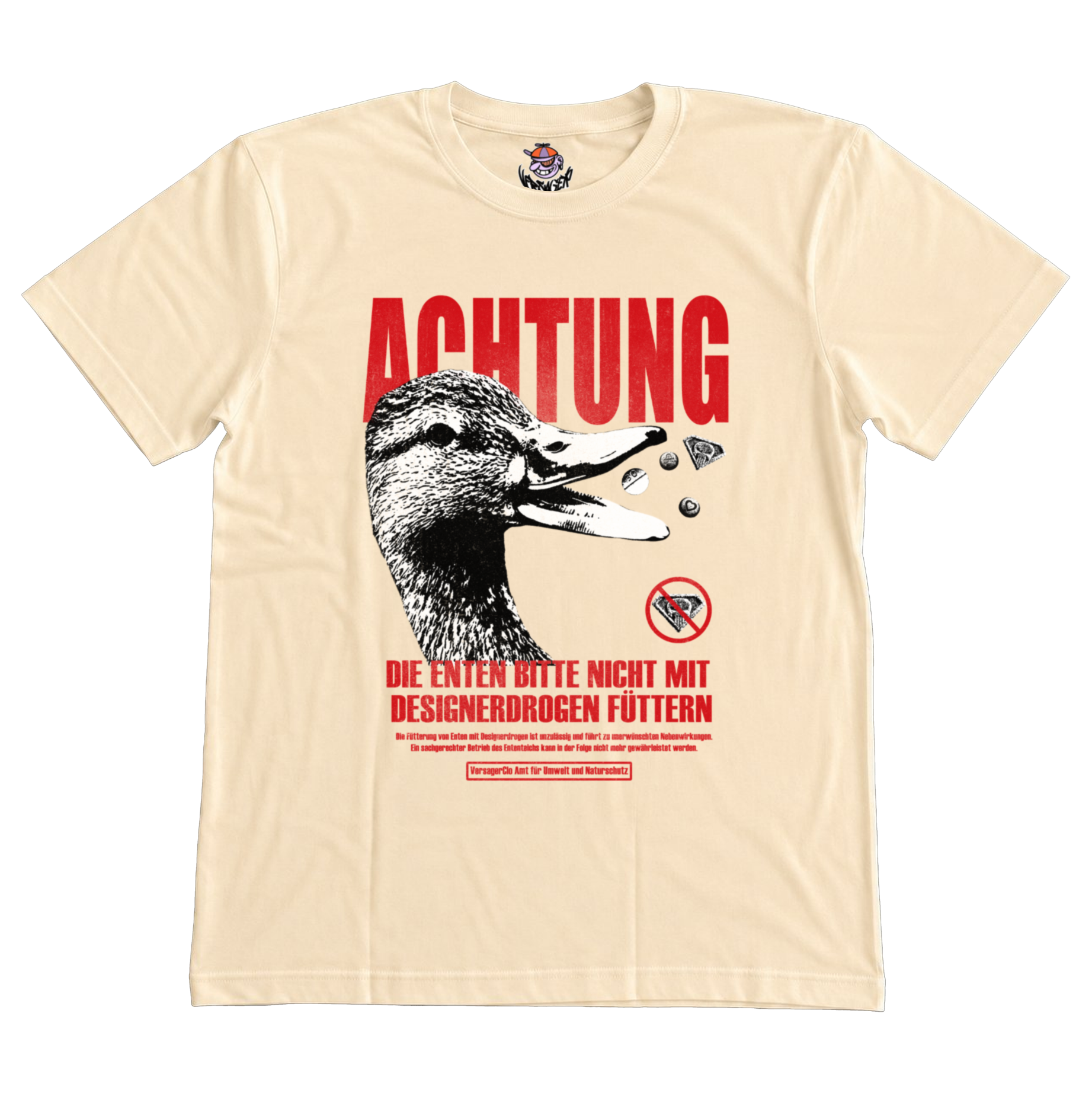 Die Enten bitte nicht mit Designerdrogen füttern T-Shirt
