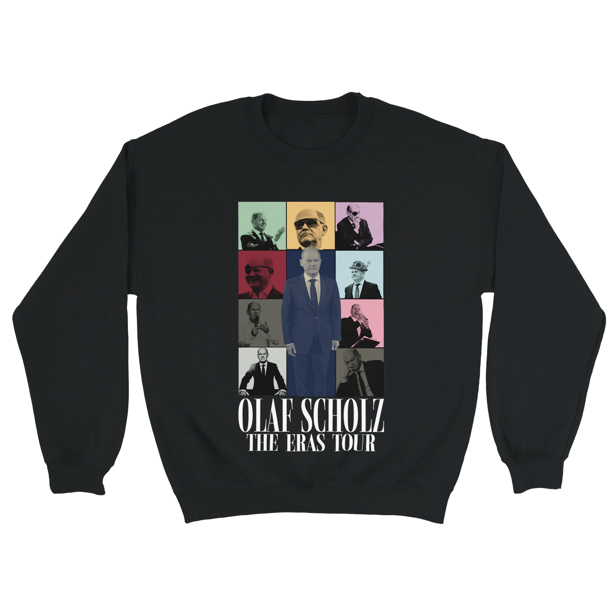 schwarzer Olaf Scholz the Eras Tour Merch Sweater