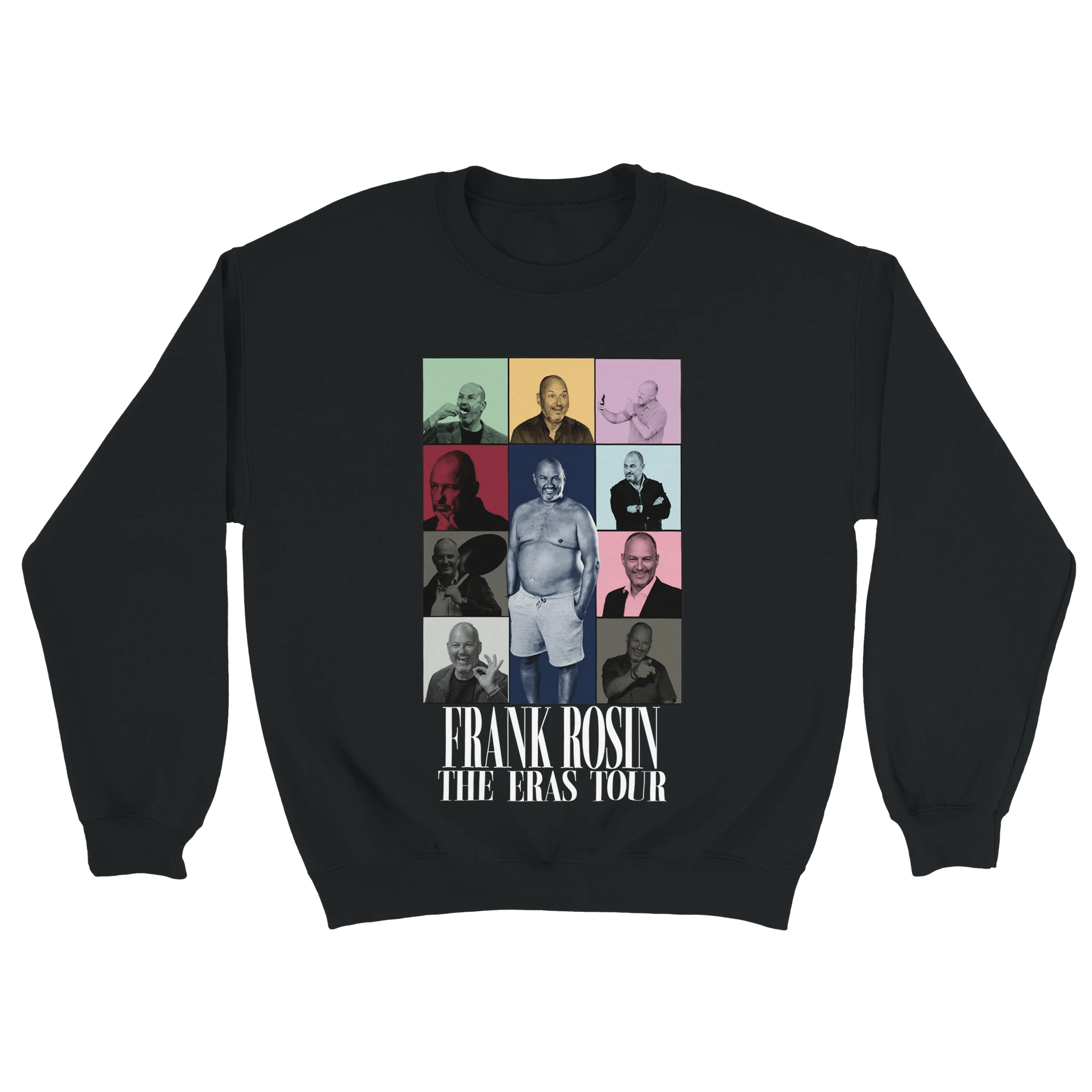 schwarzer Sweater mit Frank Rosin The Eras tour Aufdruck