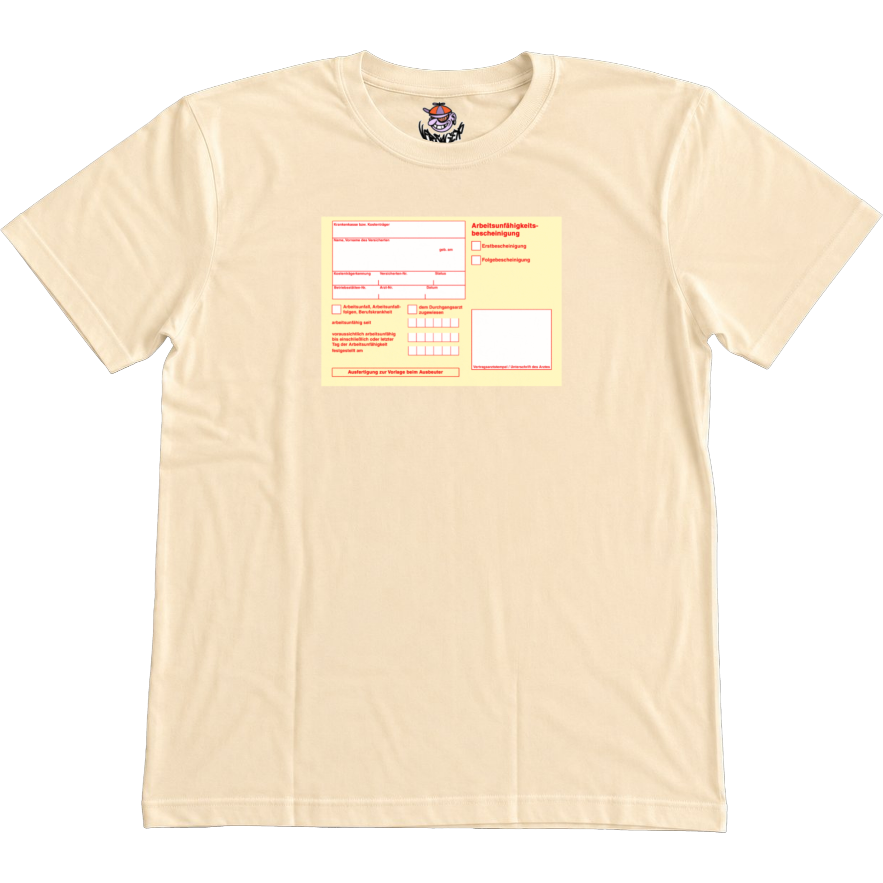 Gelber Schein T-Shirt