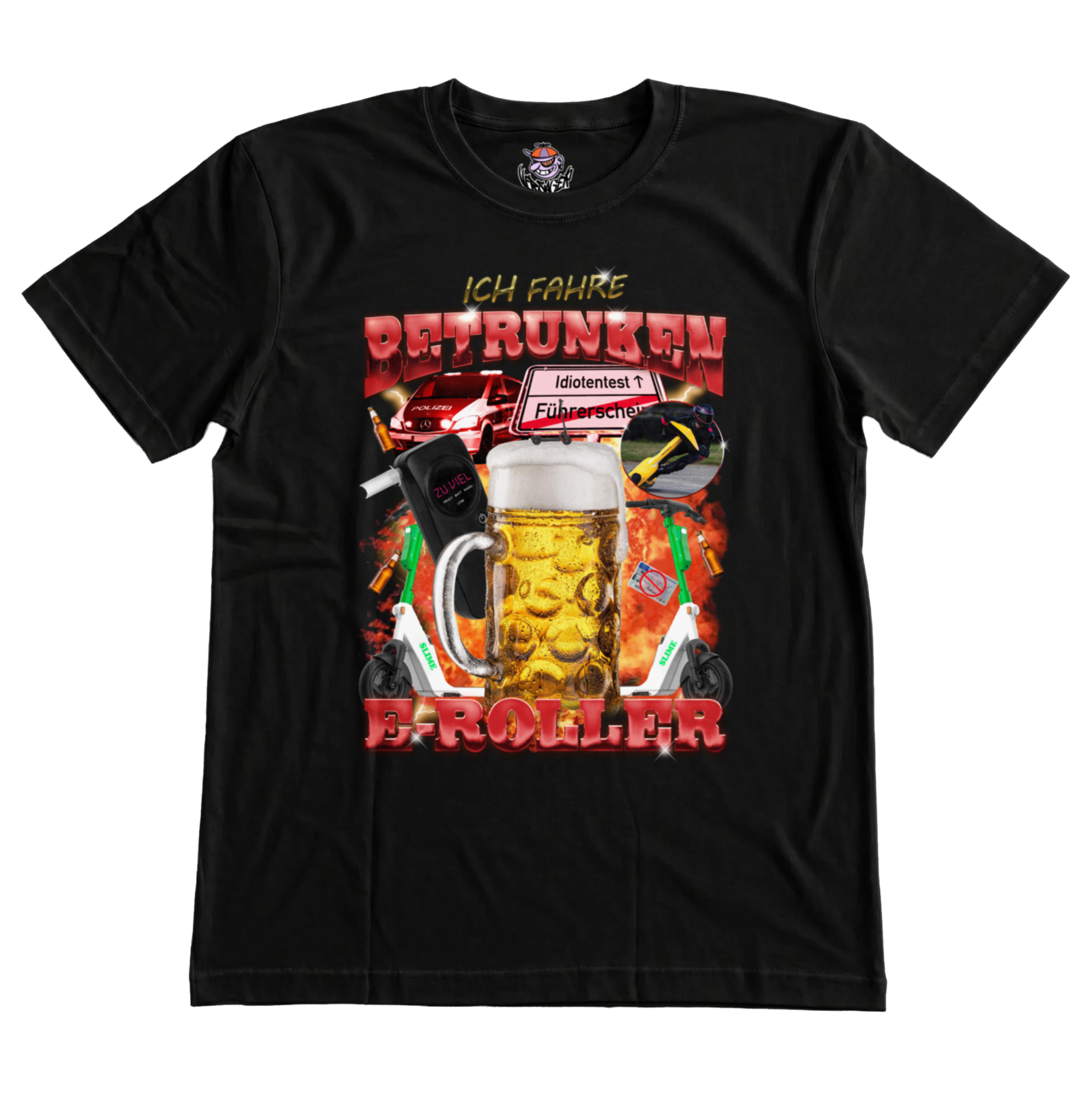 Ich fahre betrunken E-Roller T-Shirt