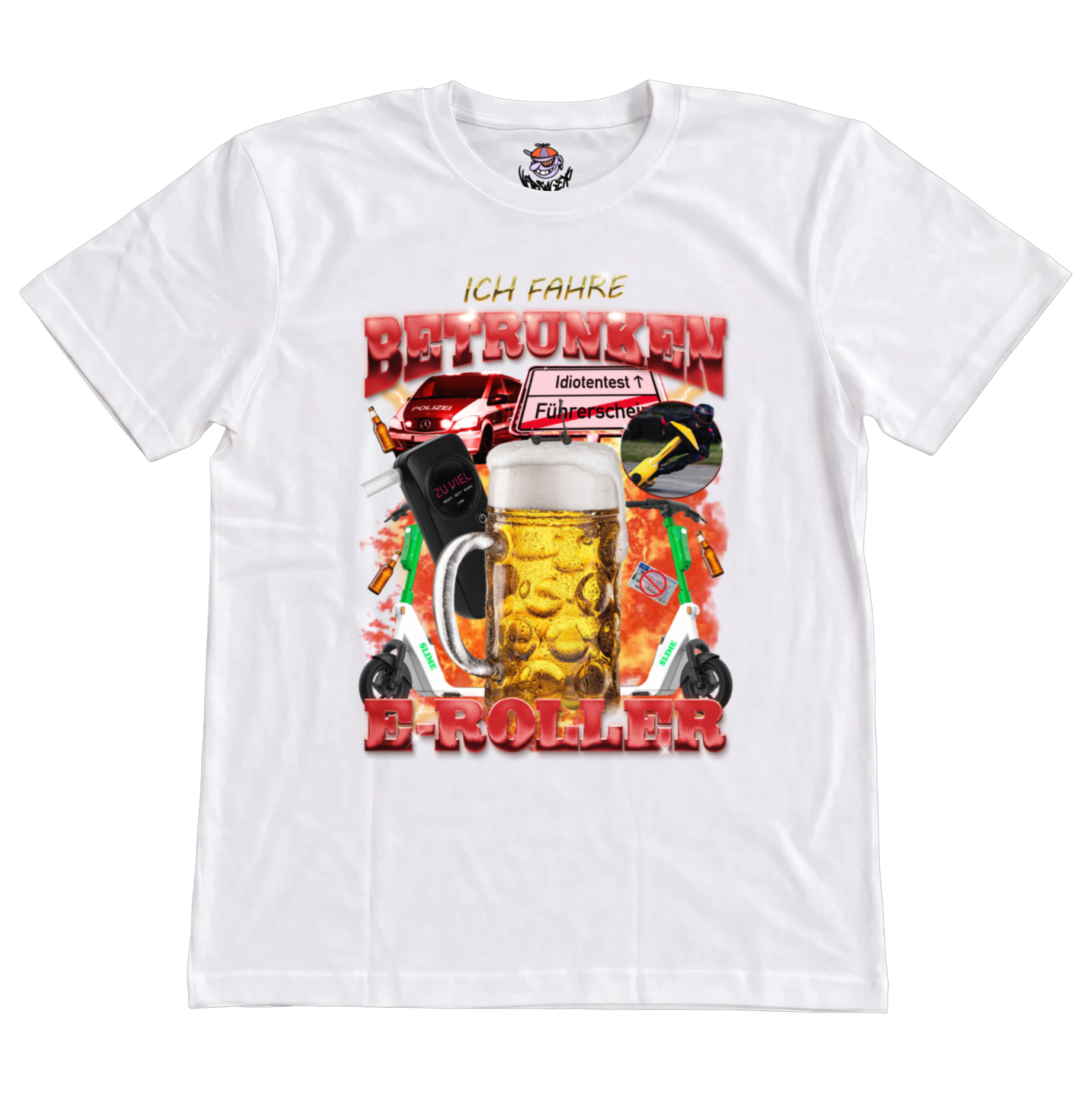 Ich fahre betrunken E-Roller T-Shirt