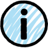 Informationen Blaues Icon