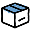 Blaues Paket Icon