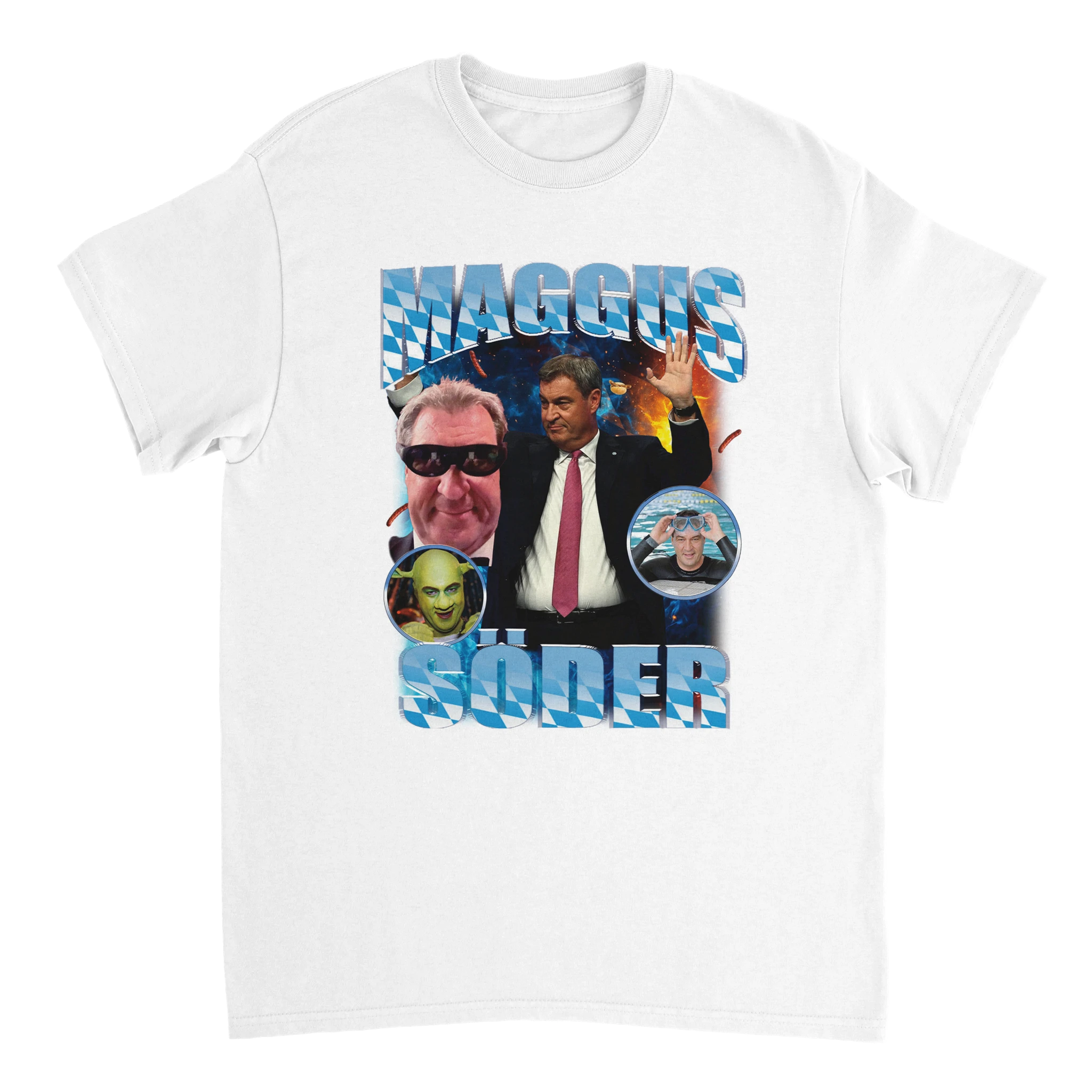 Markus Söder T-Shirt in schwarz mit der Aufschrift Maggus Söder