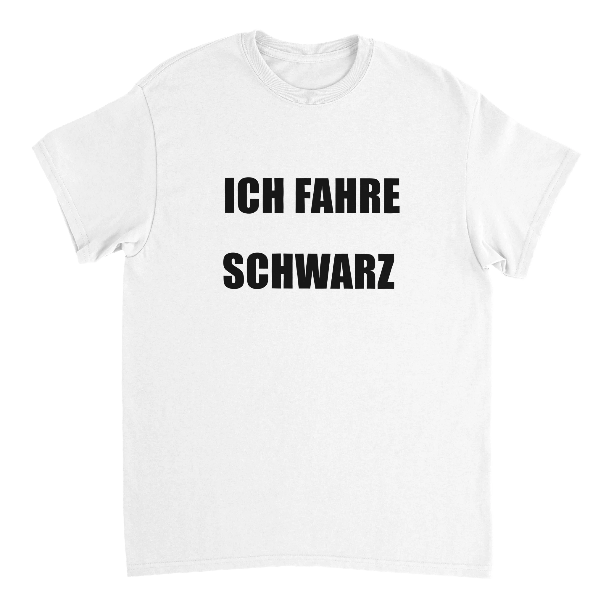 Ich fahre Schwarz T-Shirt weiß