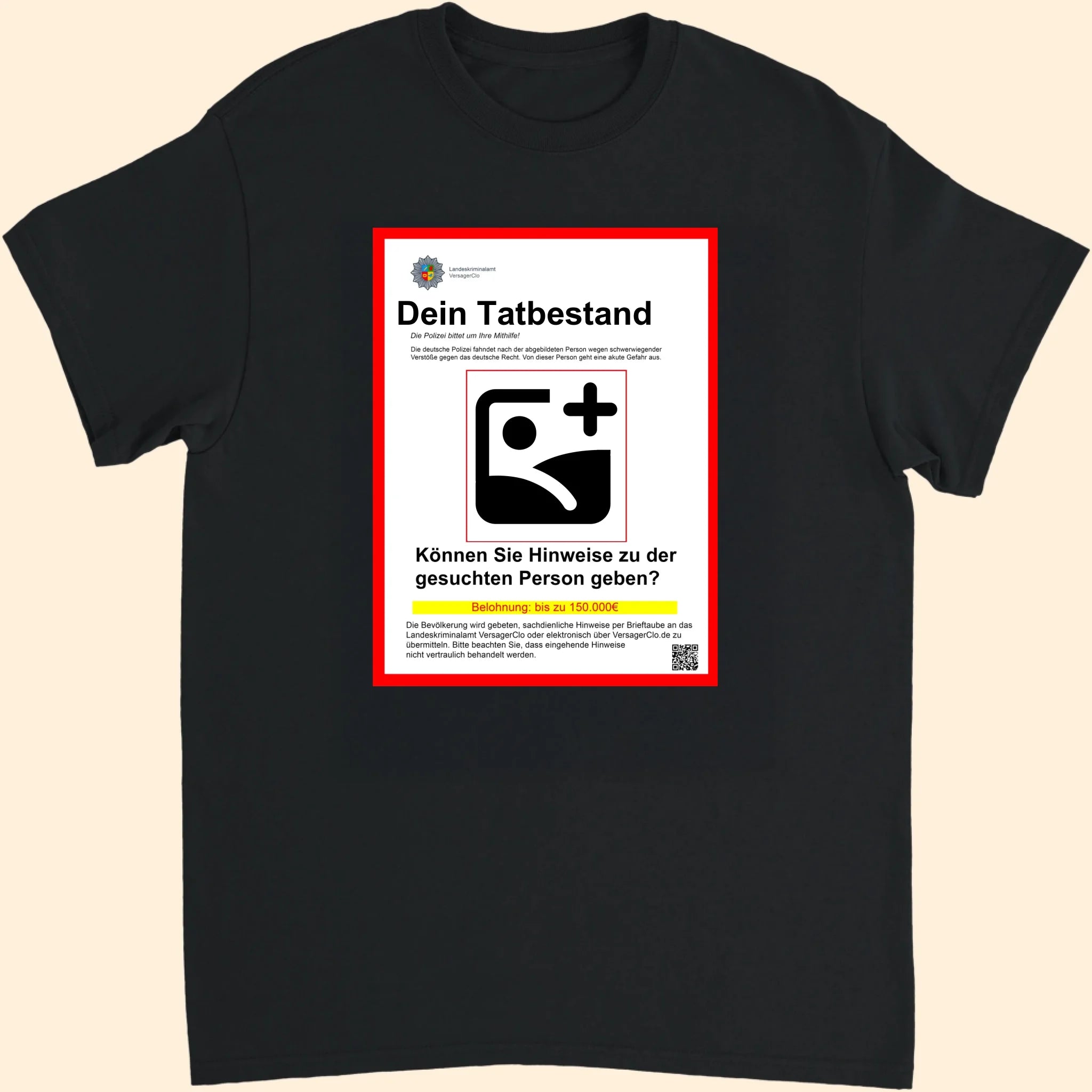 schwarzes shirt teamblue