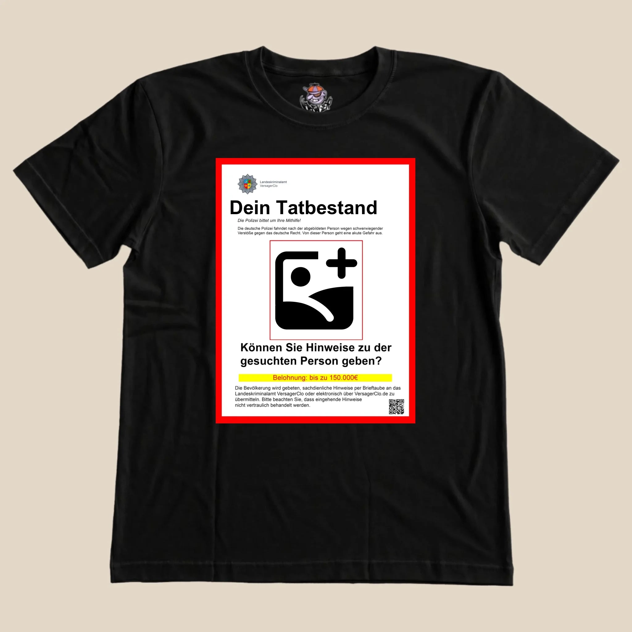 schwarzes shirt teamblue