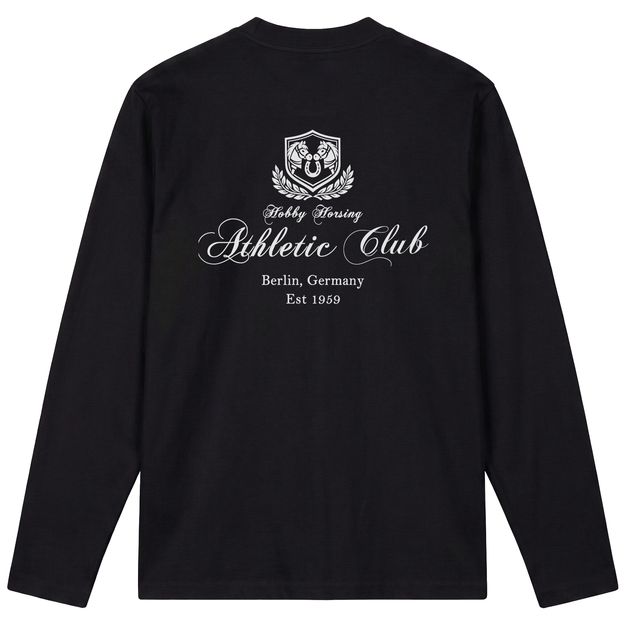 Hobby Horsing Athletic Club Beidseitiger Logo Druck Longsleeve