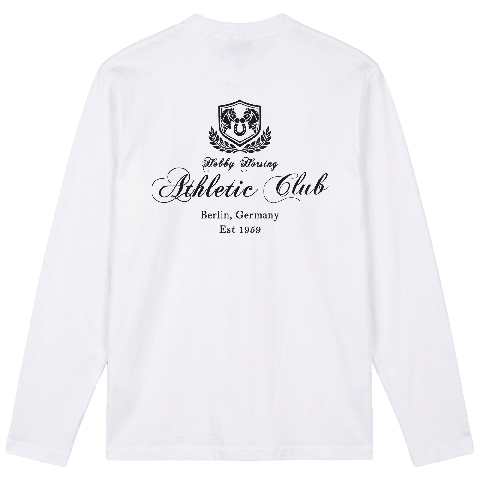 Hobby Horsing Athletic Club Beidseitiger Logo Druck Longsleeve