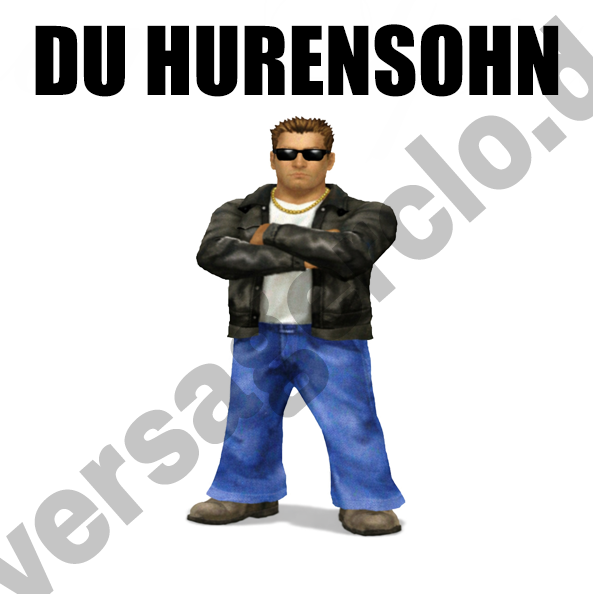 Du Hurensohn Sticker