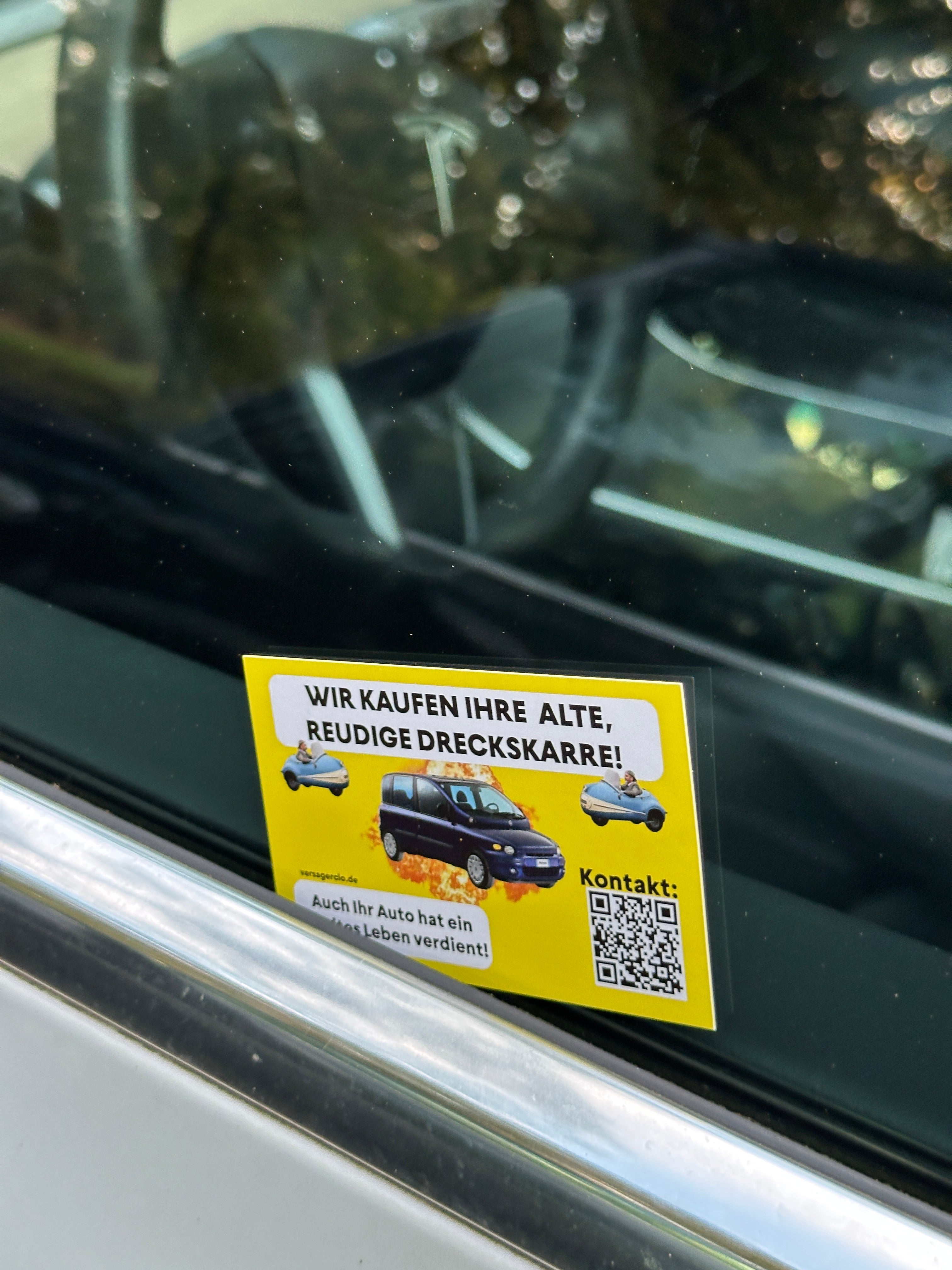 Wir kaufen dein Auto Visitenkarte