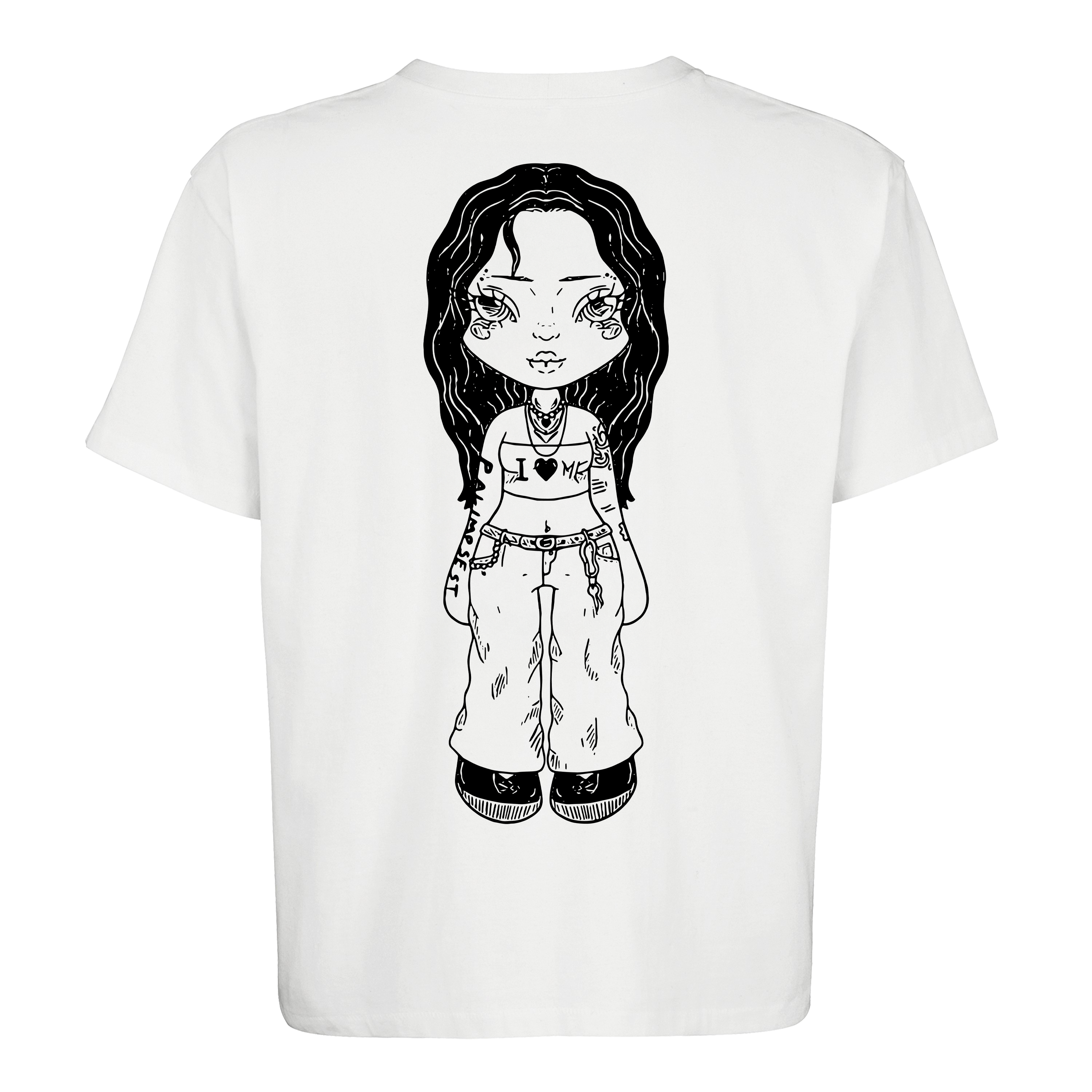 Luna Antonia Oversize T-Shirt Beidseitiger Druck