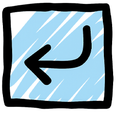 Blaues Rückgaberecht Icon