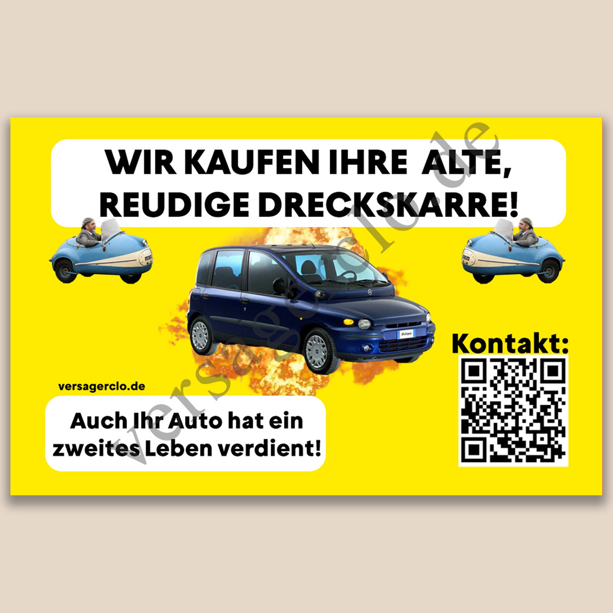 Wir kaufen dein Auto Visitenkarte