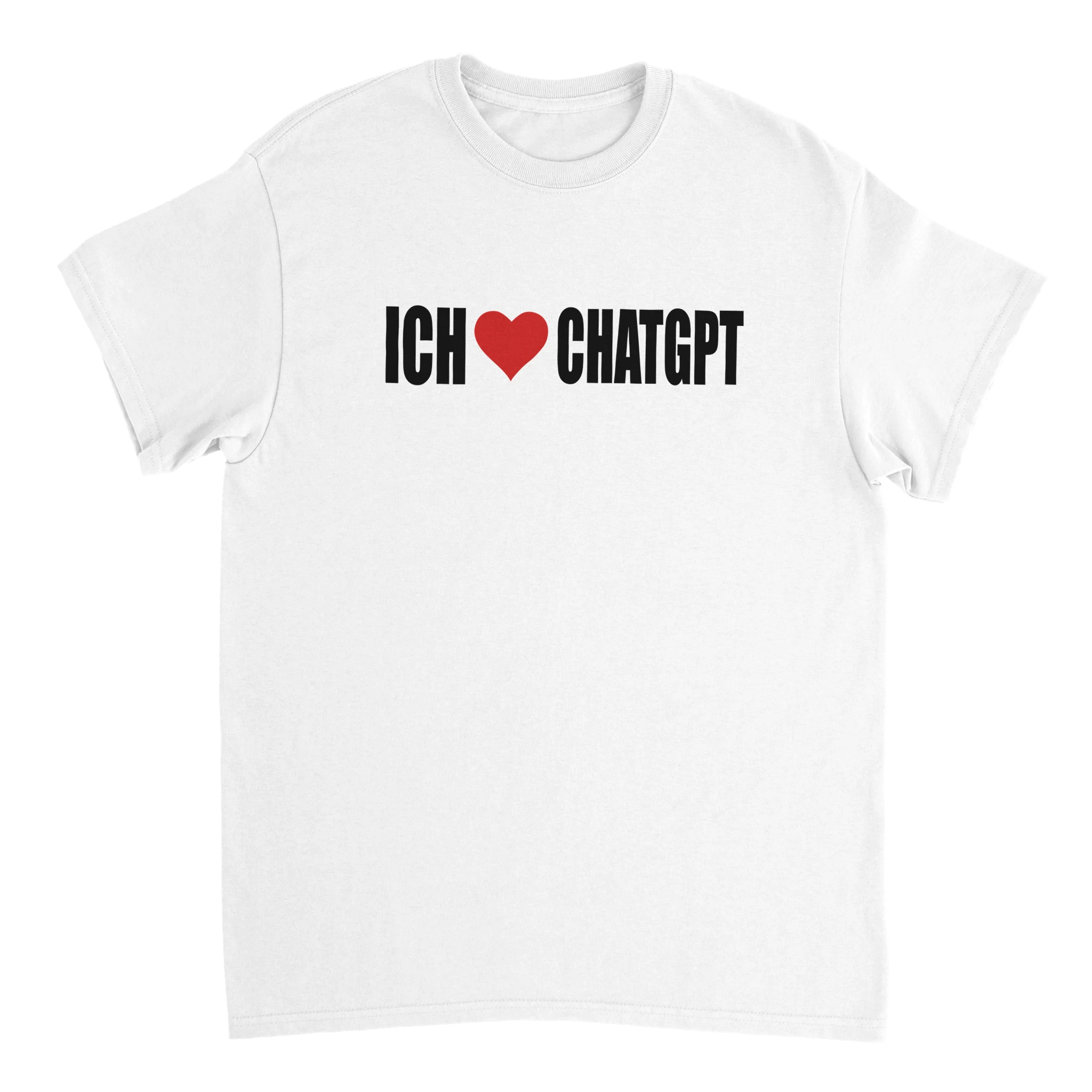 Ich liebe Chatgpt T-Shirt in weiß