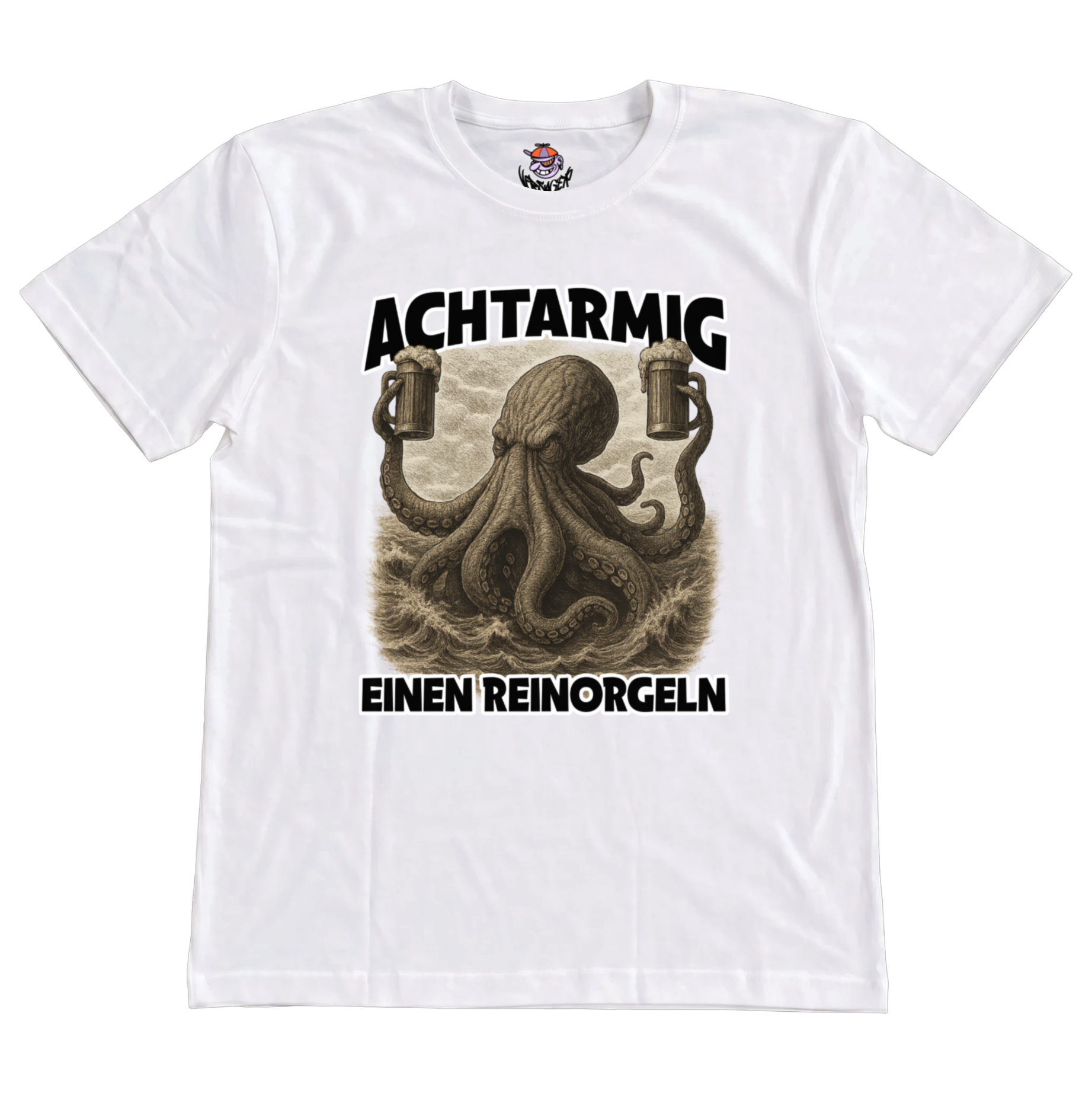 Achtarmig einen Reinorgeln T-Shirt