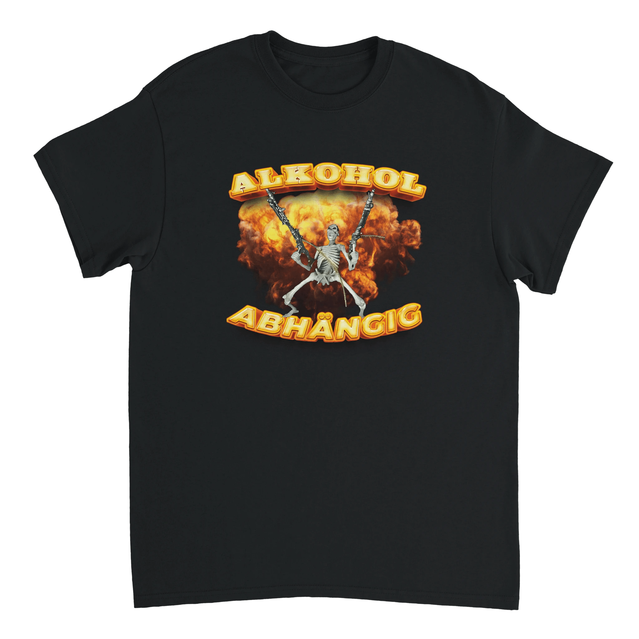 alkohol abhängig t shirt weiß