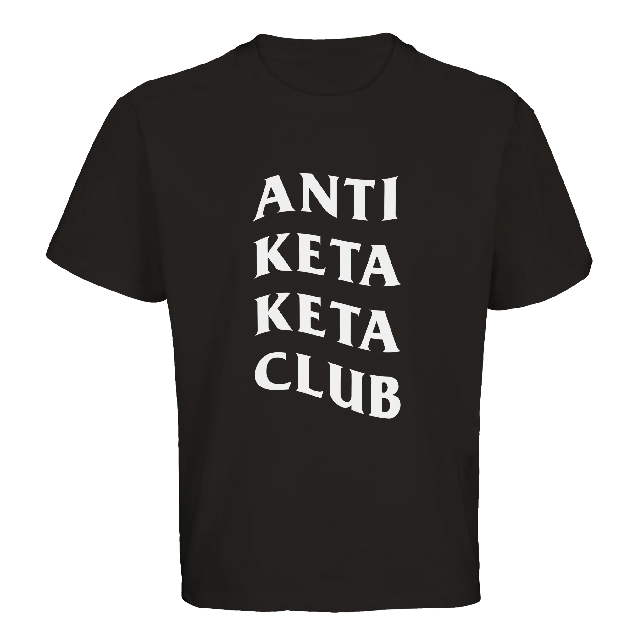 Schwarzes Anti Keta Keta Club T-Shirt