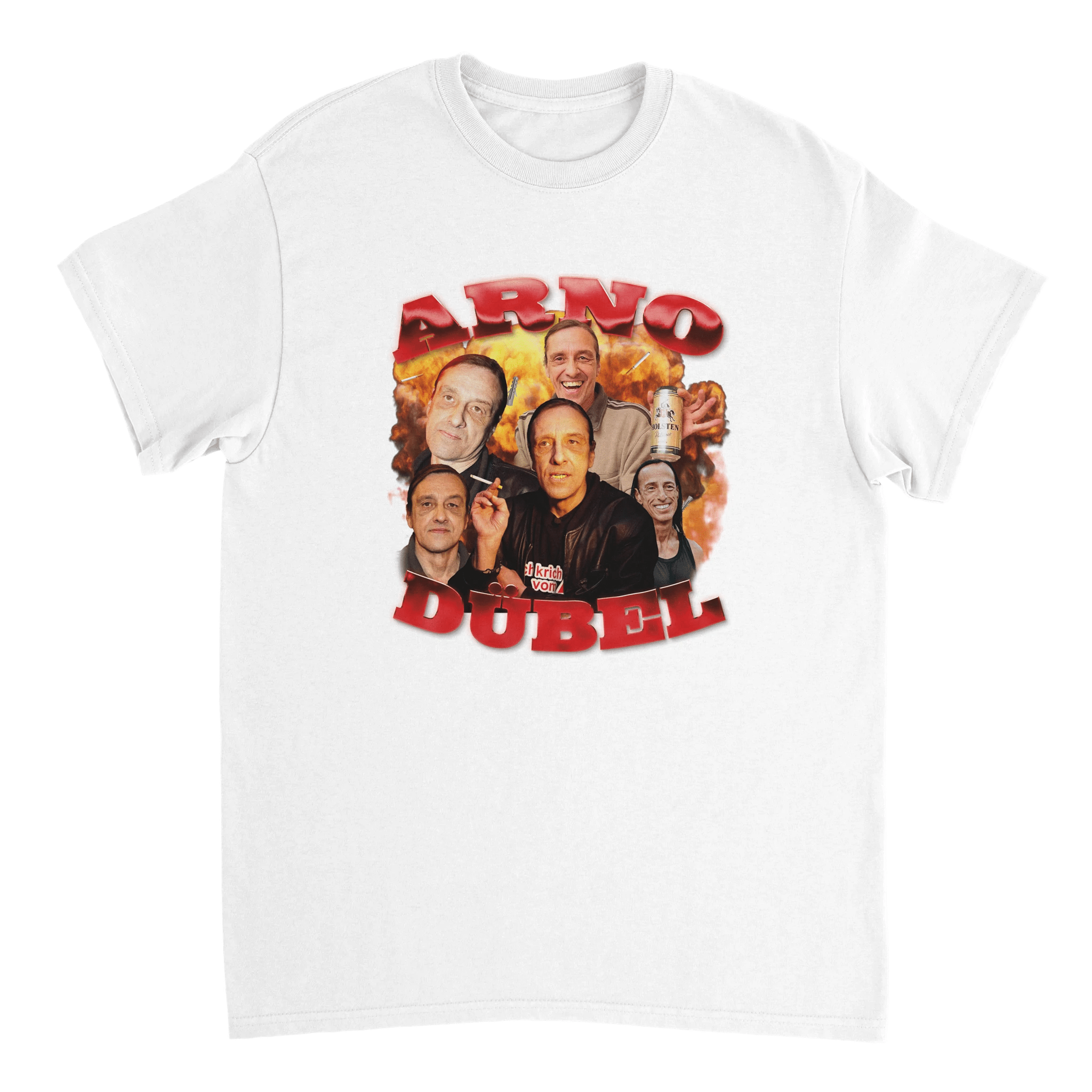 weisses Arno Dübel 90s bootleg T-Shirt