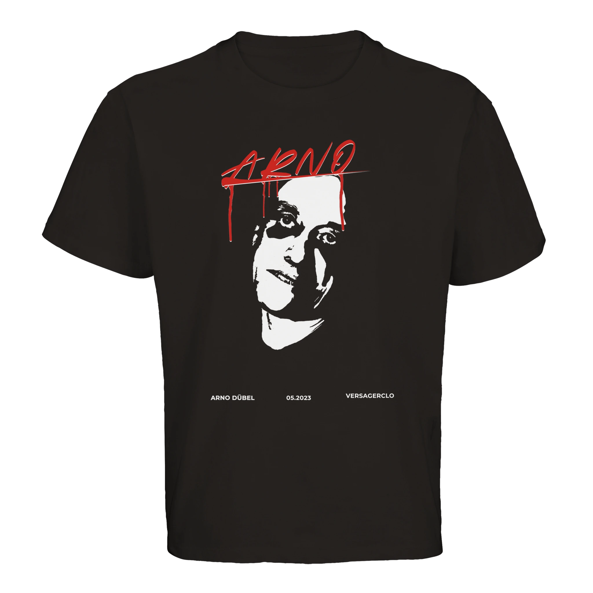 Arno Dübel Meme T-Shirt im Whole lotta Red Style in schwarz