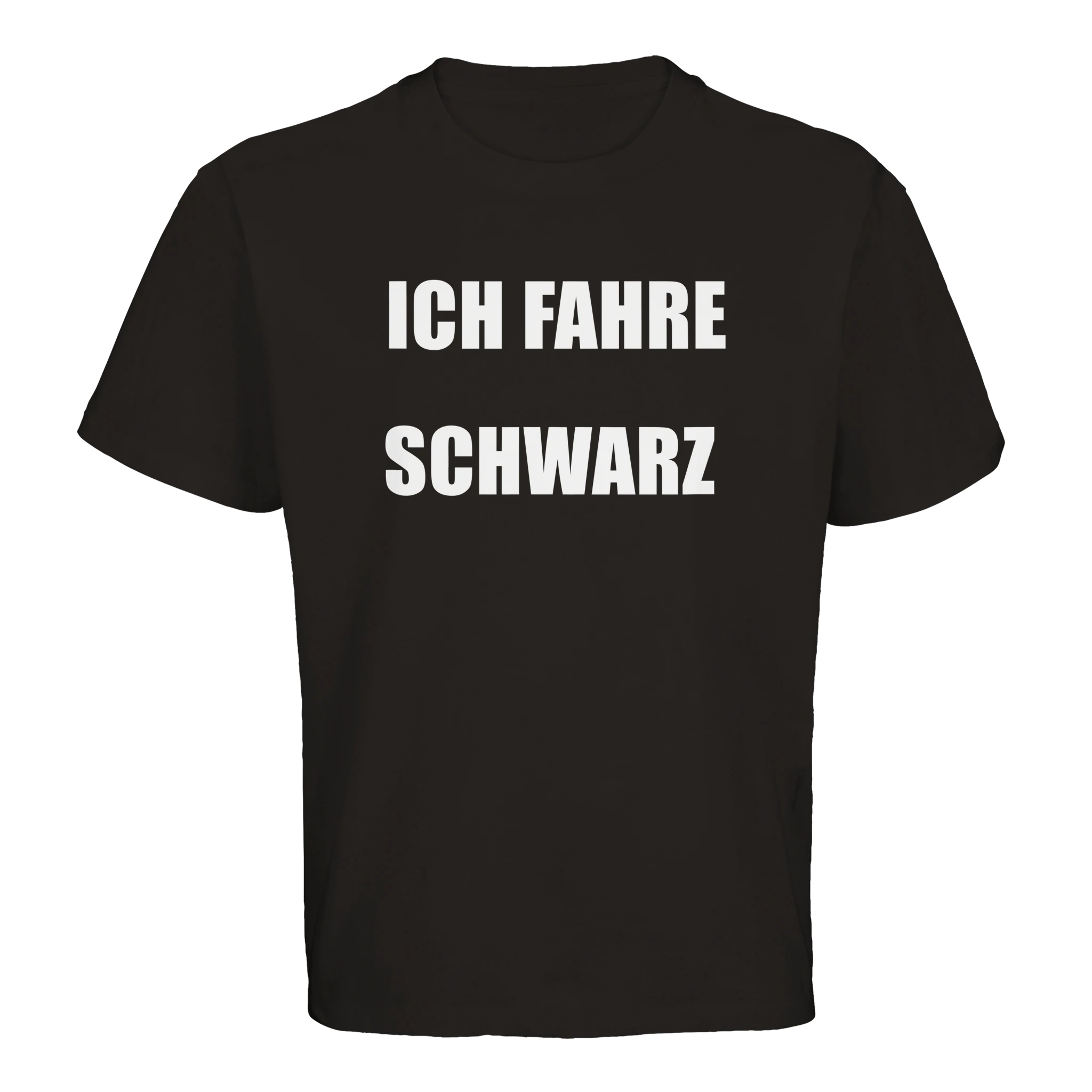 Ich fahre Schwarz T-Shirt in schwarz