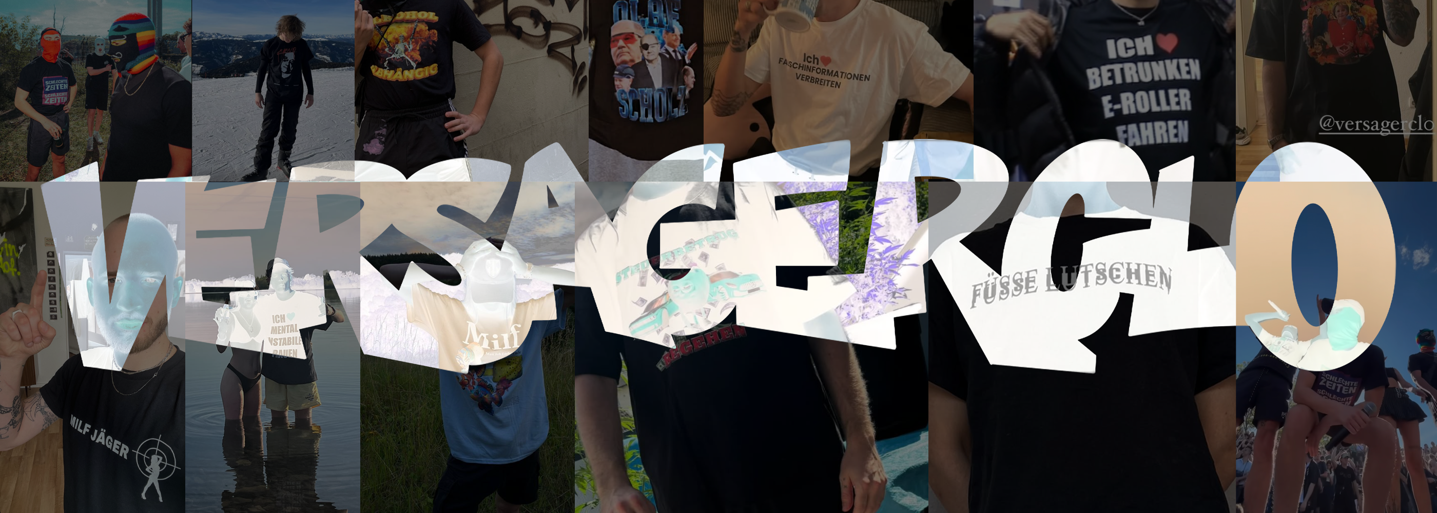 VersagerClo Hero Shot mit invertiertem Logo