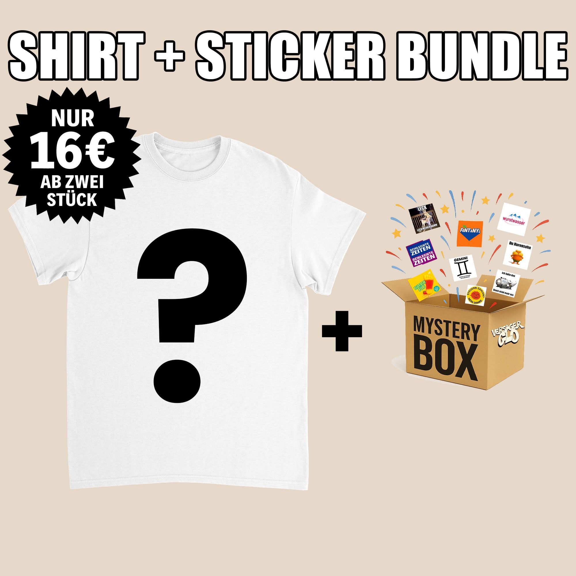 Shirt und Sticker Bundle Bild
