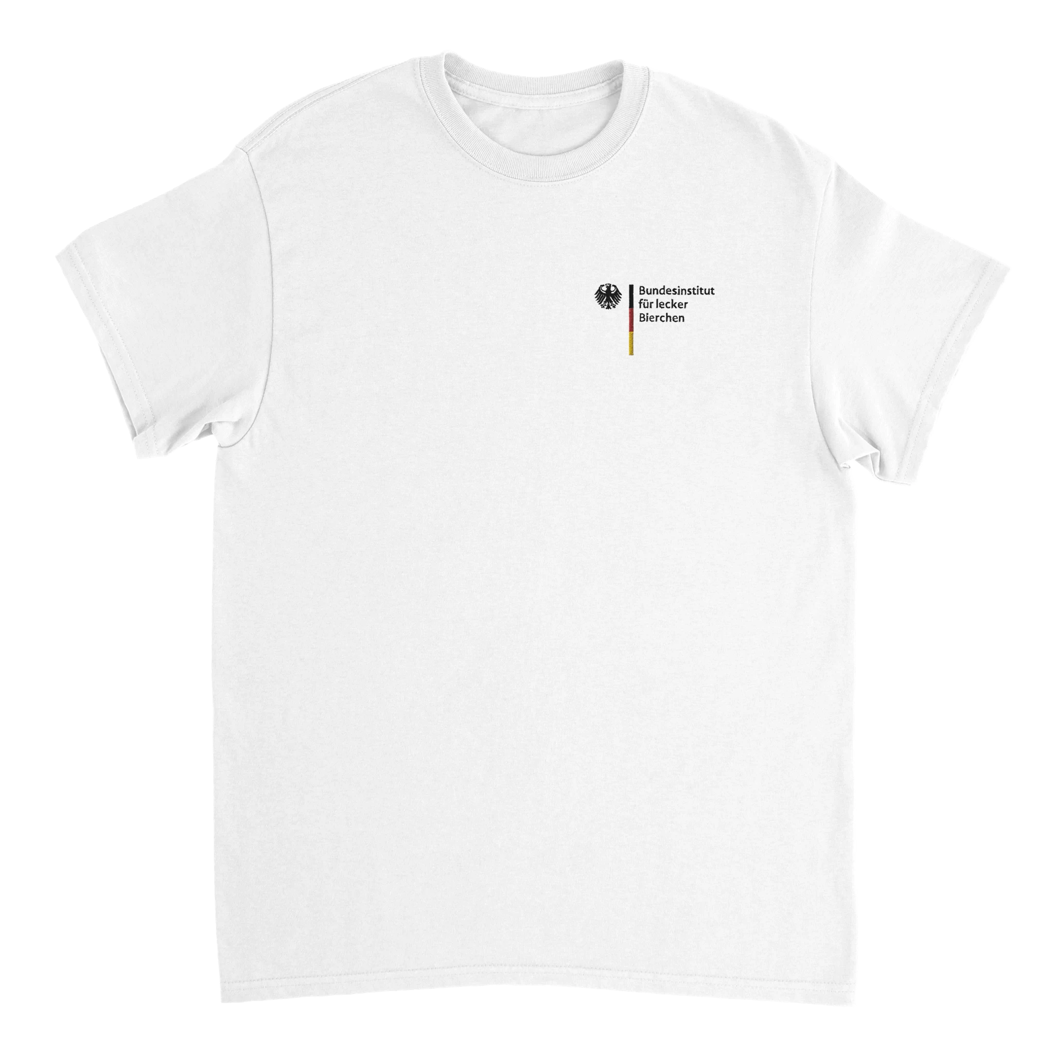 Bundesinstitut für lecker Bierchen T-Shirt in weiß