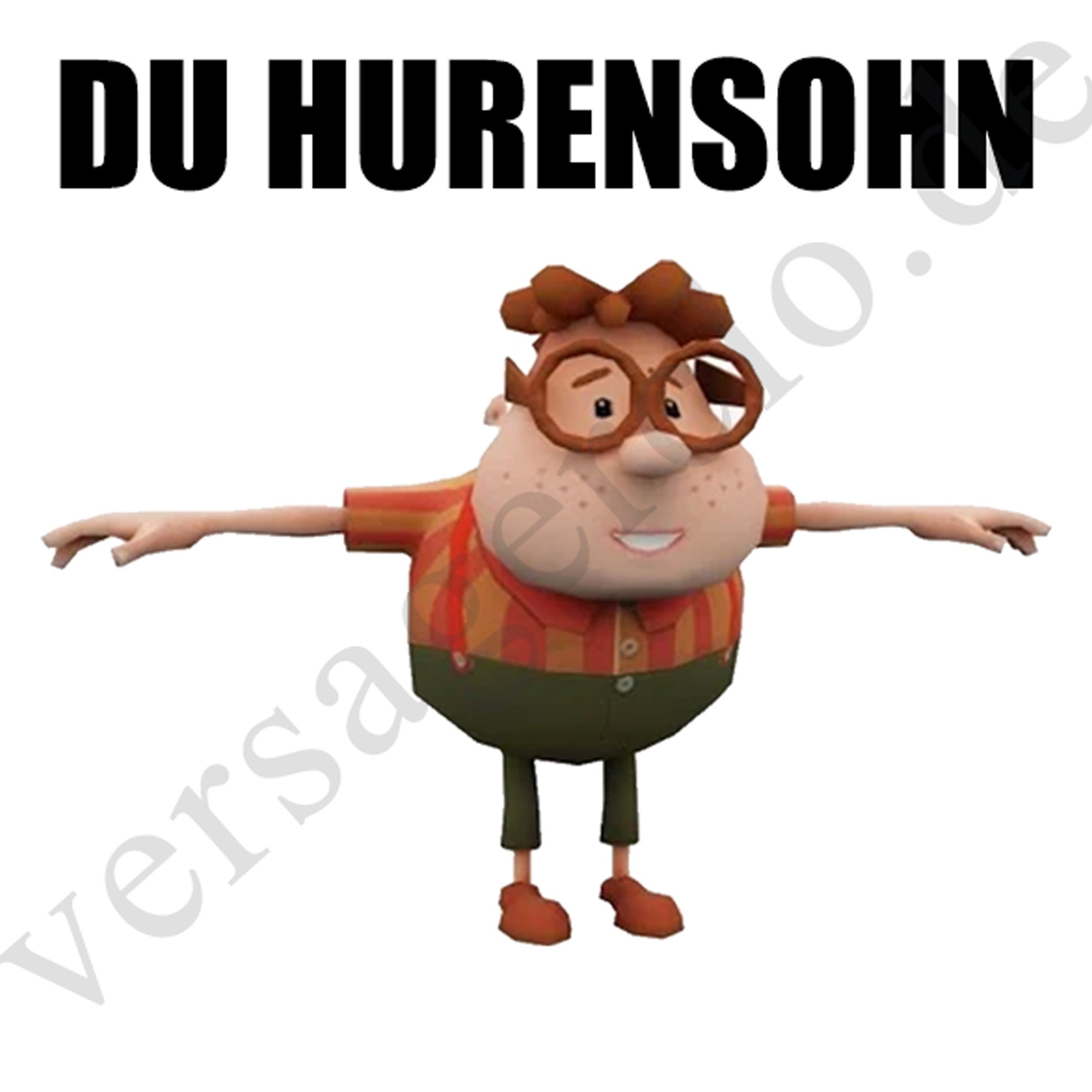 Du Hurensohn Meme Sticker