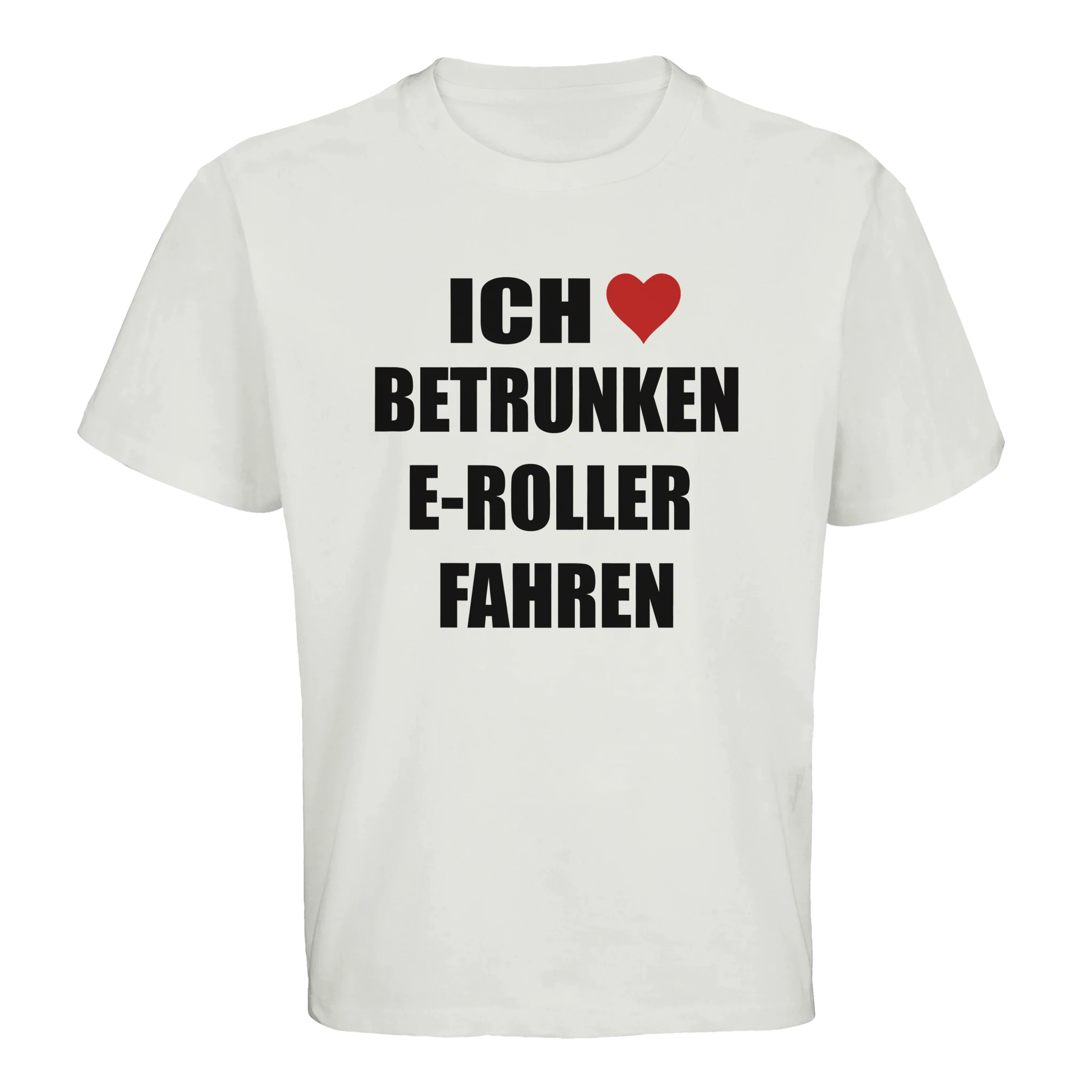 Ich liebe betrunken E-Roller fahren Meme Oversized T-Shirt in weiß