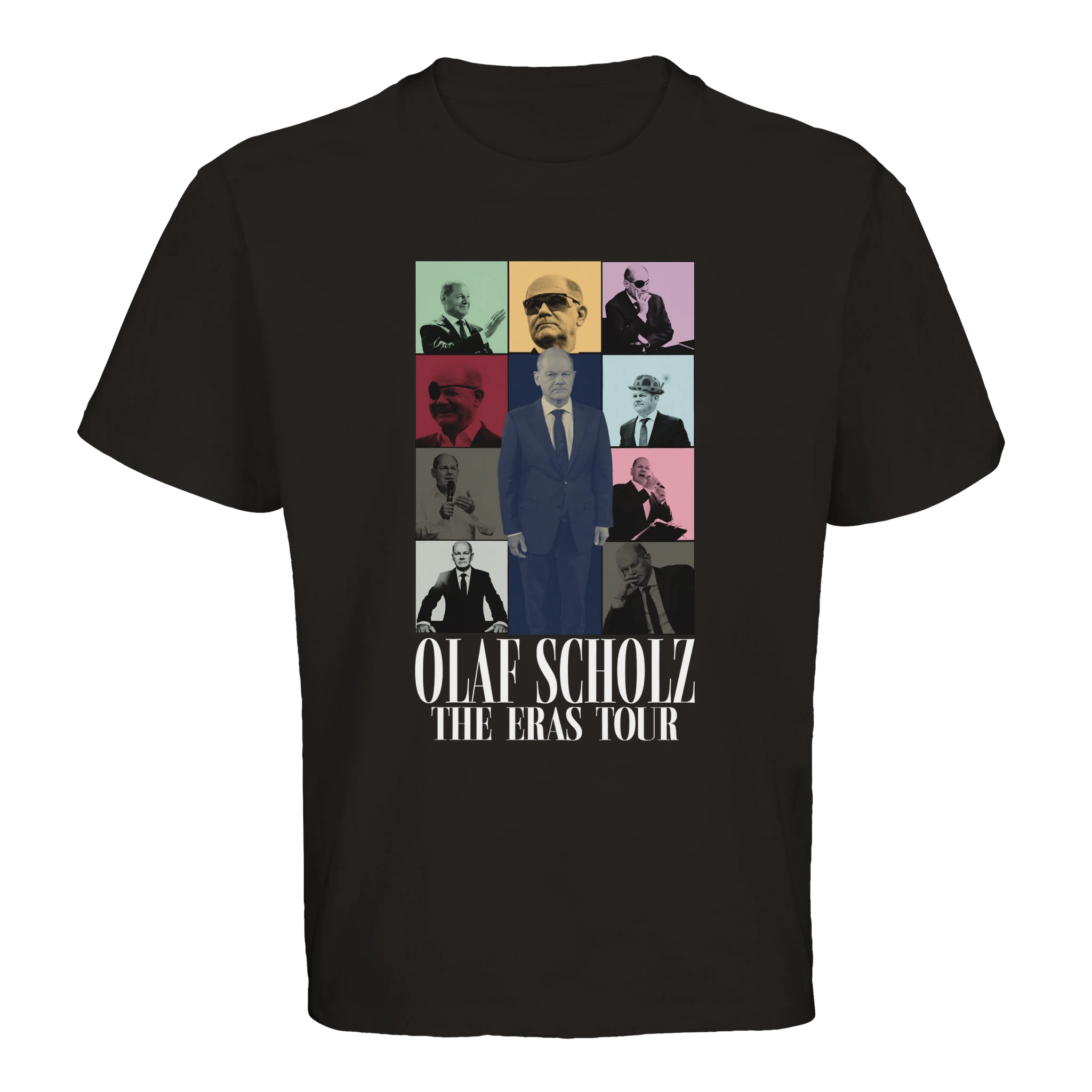 schwarzes Olaf Scholz The Eras Tour Oversized T-Shirt in Schwarz