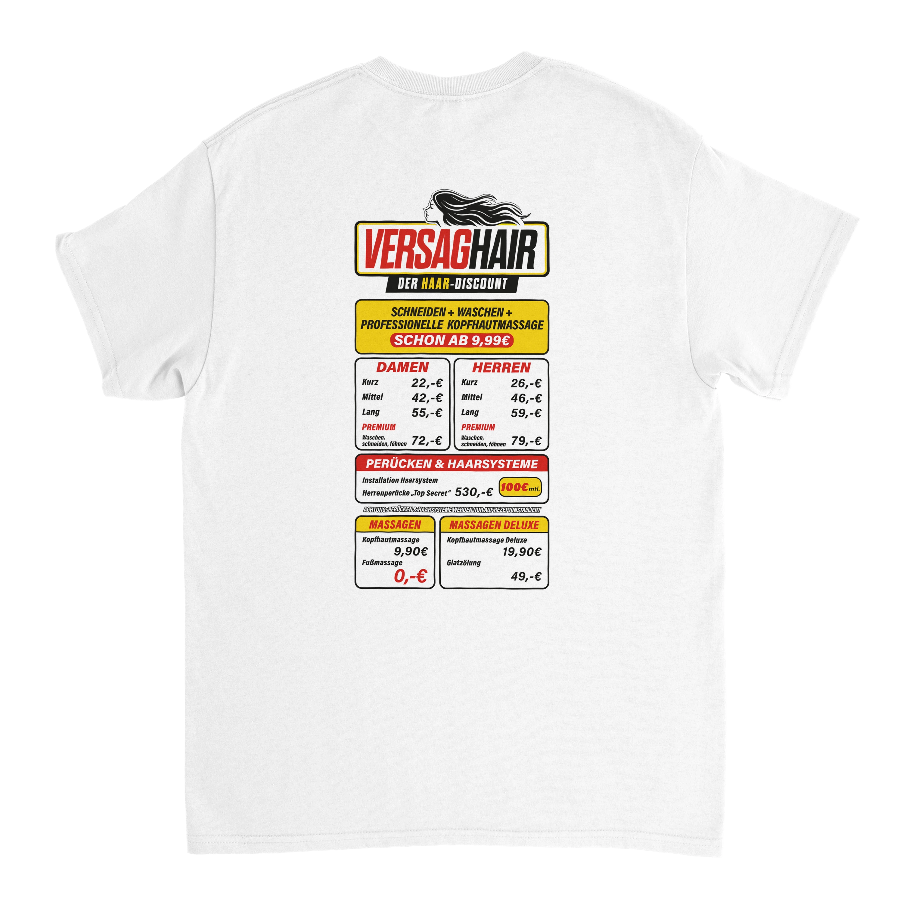 VERSAGHAIR Member Beidseitiger Logo Druck T-Shirt