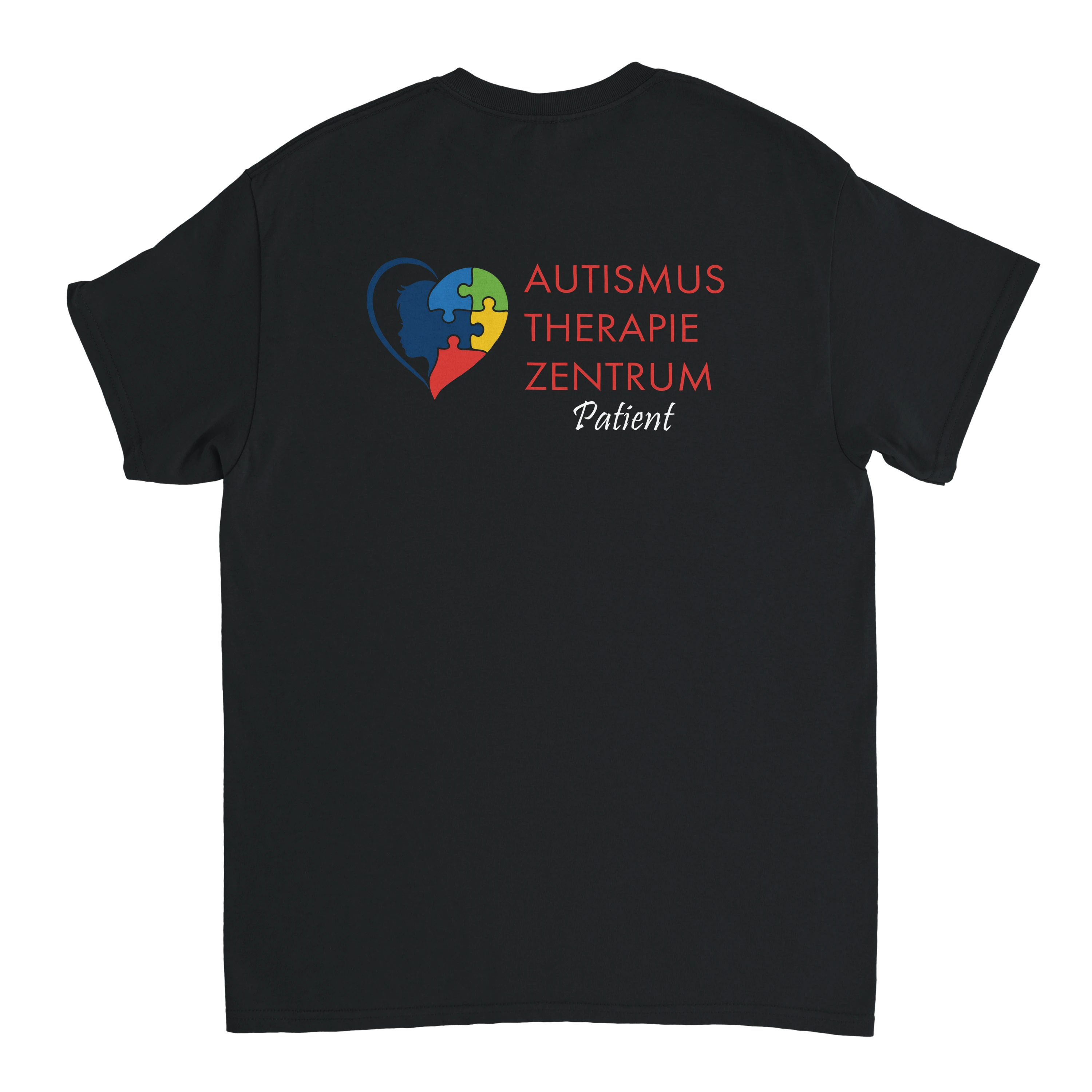 Autismus Therapie Zentrum Beidseitiger Logo Druck T-Shirt