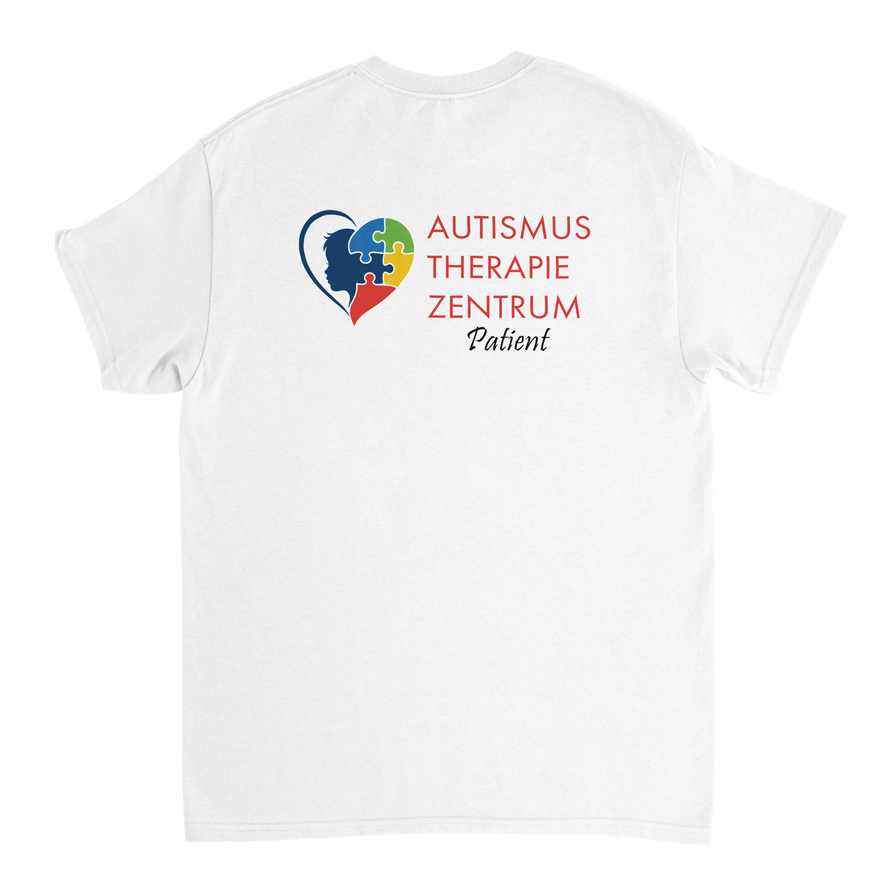 Autismus Therapie Zentrum Beidseitiger Logo Druck T-Shirt