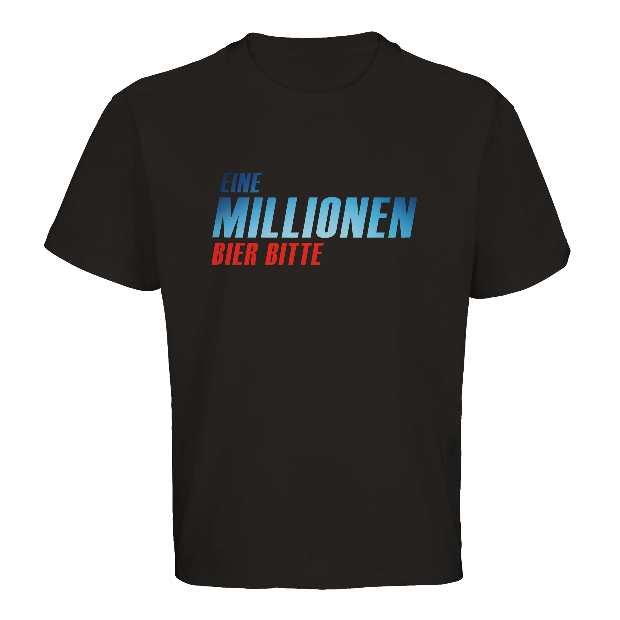 Eine Millionen Bier bitte Oversized Party T-Shirt in schwarz