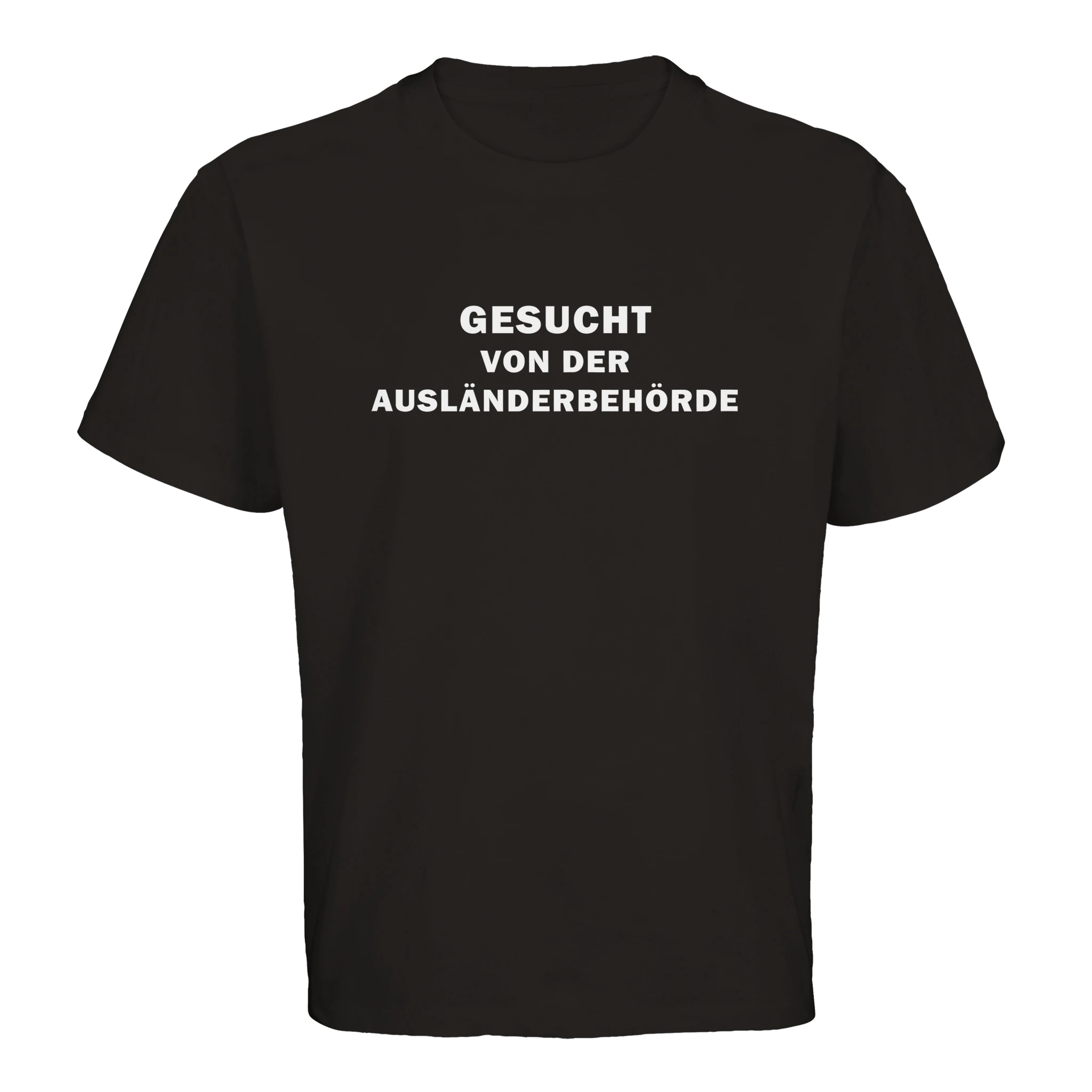 Gesucht von der Ausländerbehörde Oversized T-Shirt in schwarz