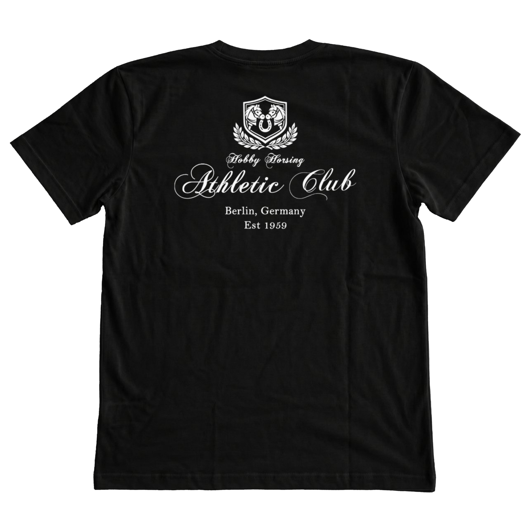 Hobby Horsing Athletic Club  Beidseitiger Logo Druck T-Shirt