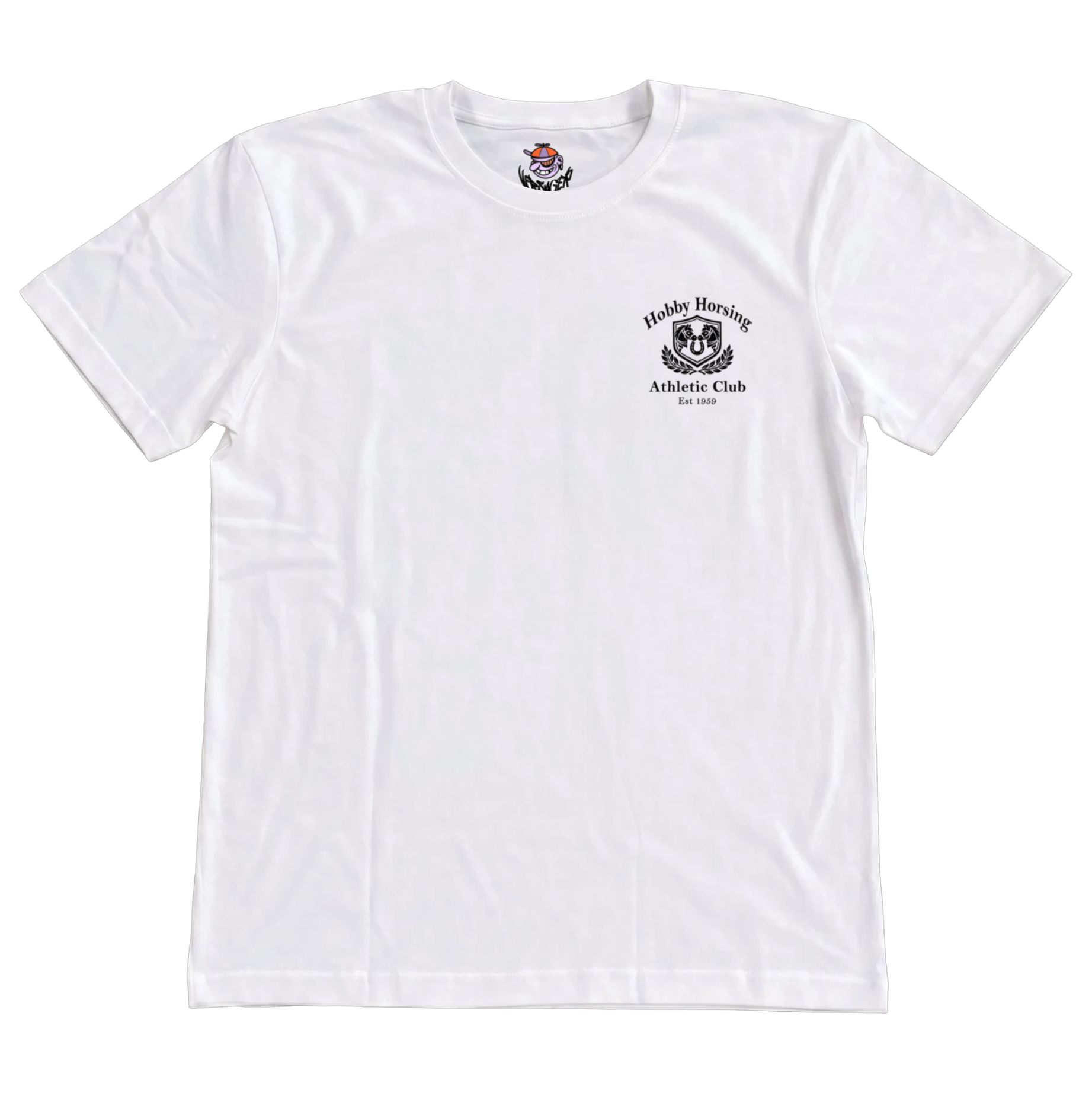 Hobby Horsing Athletic Club  Beidseitiger Logo Druck T-Shirt