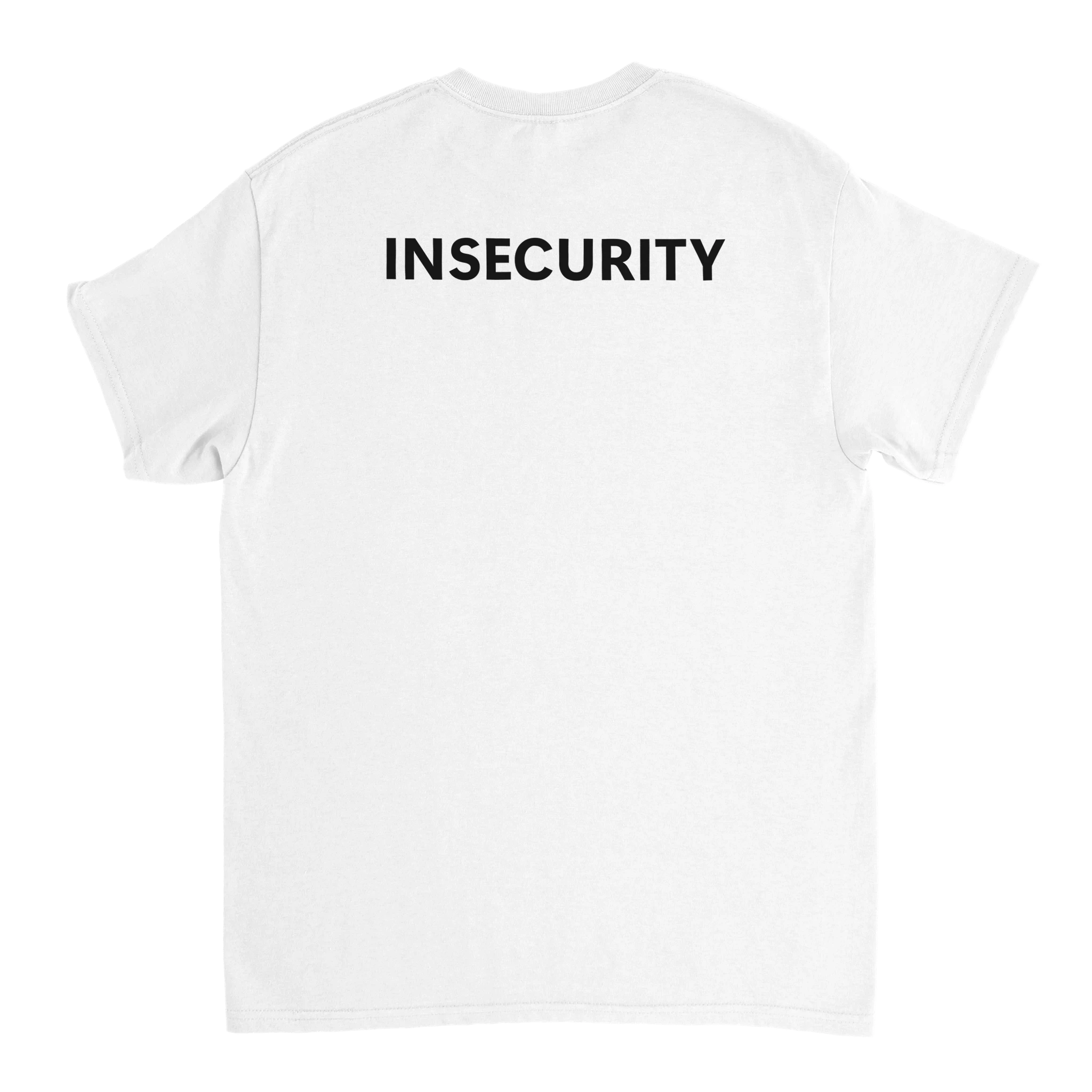 weisses Insecurity Meme T-Shirt