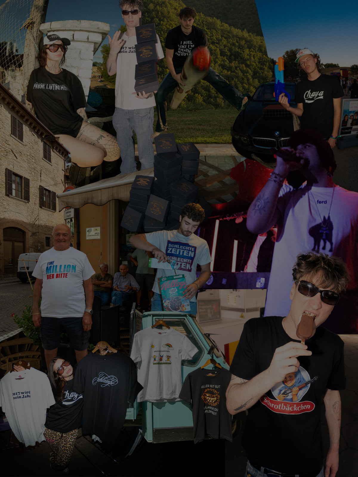 Leute in VersagerClo Shirts